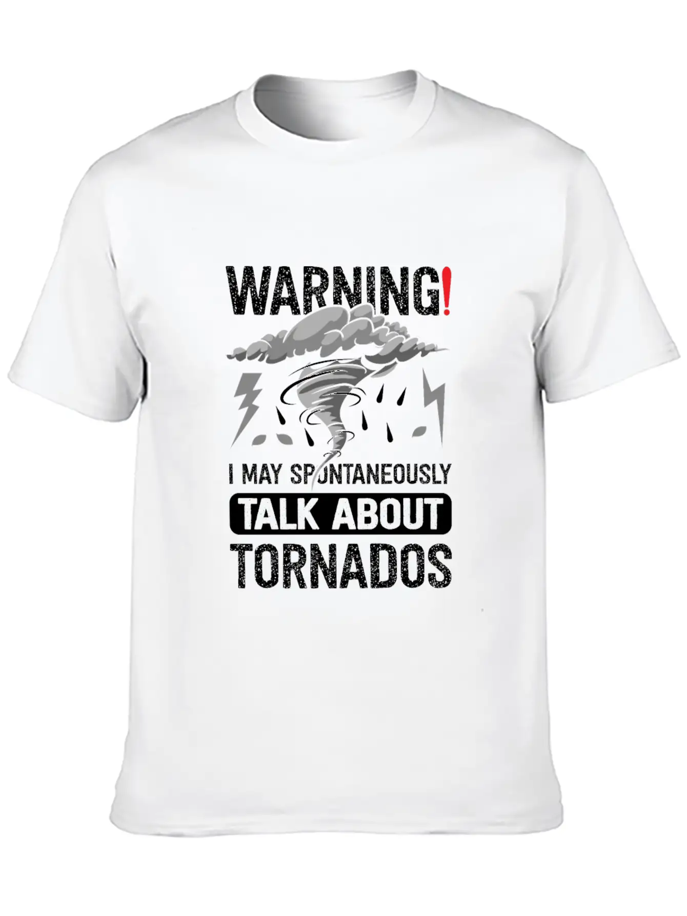 Funny Tornado Storm Chaser Meteorology Breathable Graphic T-Shirt – Perfect For Casual Days