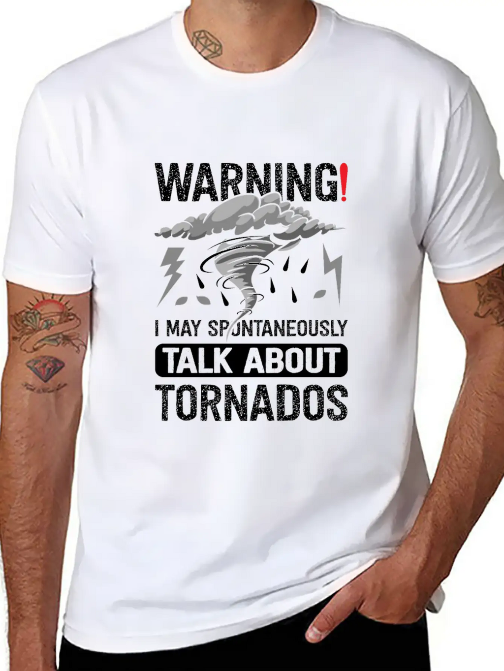 Funny Tornado Storm Chaser Meteorology Breathable Graphic T-Shirt – Perfect For Casual Days