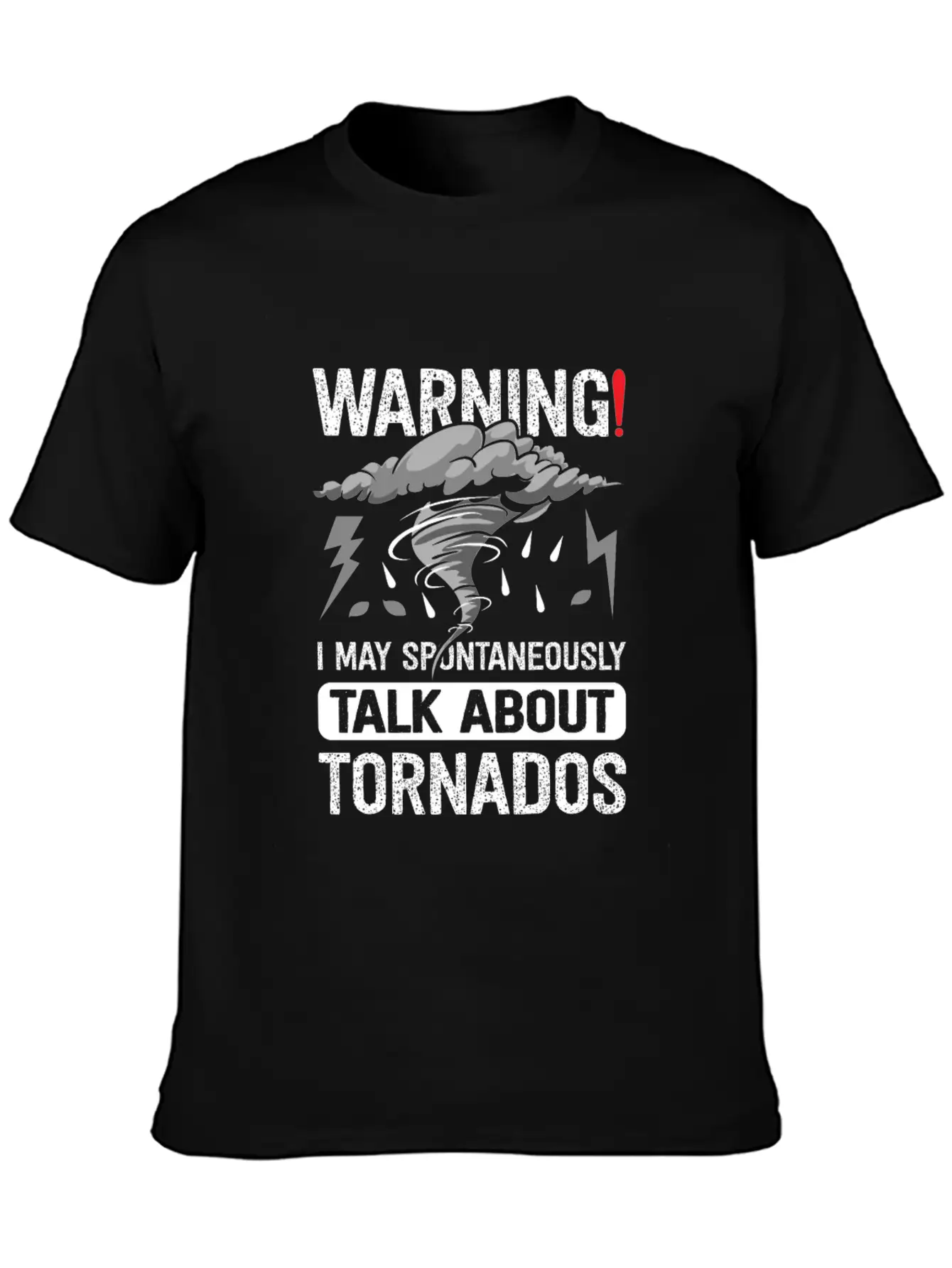 Funny Tornado Storm Chaser Meteorology Breathable Graphic T-Shirt – Perfect For Casual Days