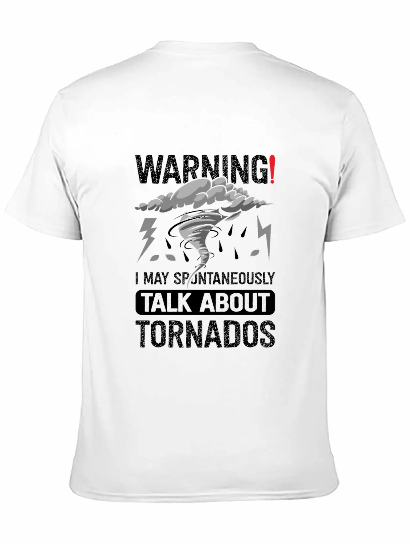 Funny Tornado Storm Chaser Meteorology Breathable Graphic T-Shirt – Perfect For Casual Days