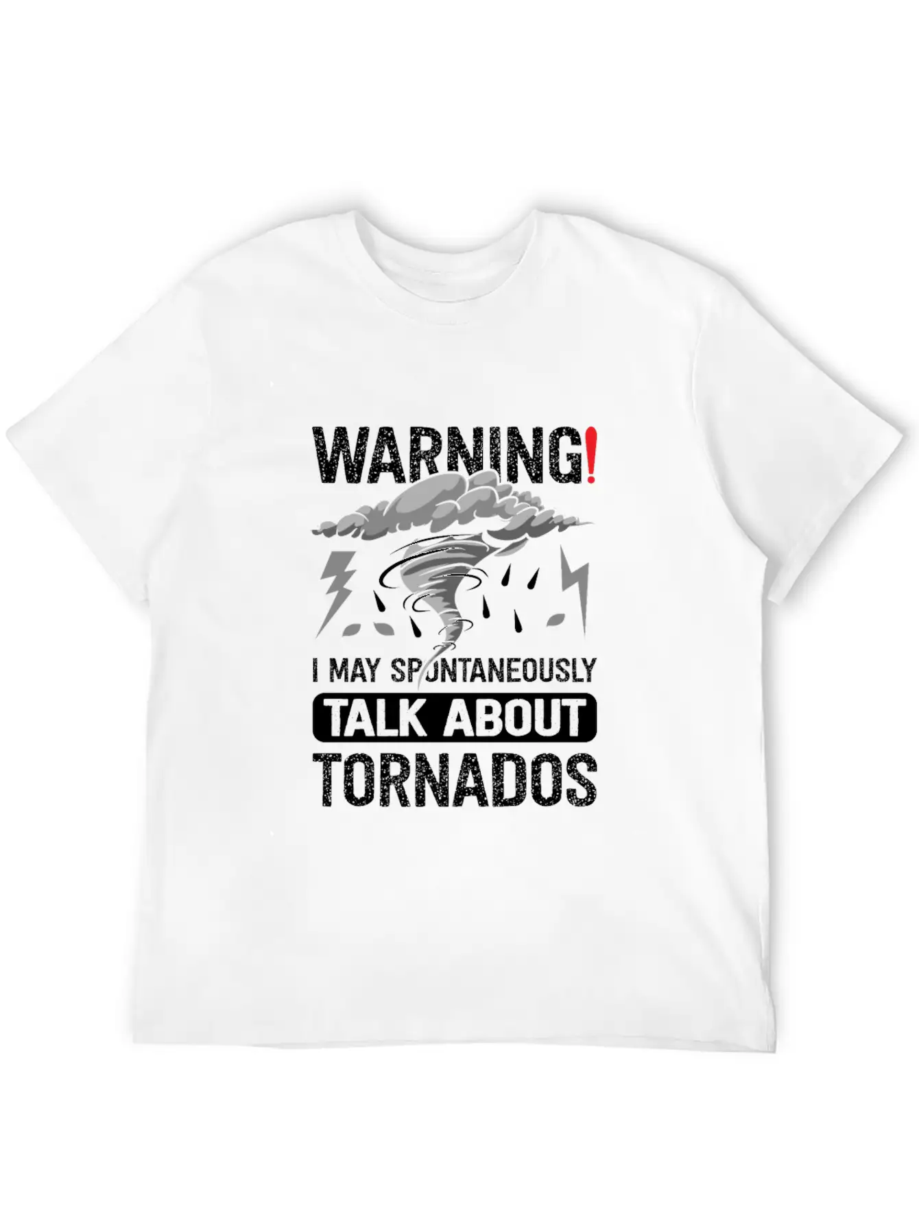 Funny Tornado Storm Chaser Meteorology Breathable Graphic T-Shirt – Perfect For Casual Days