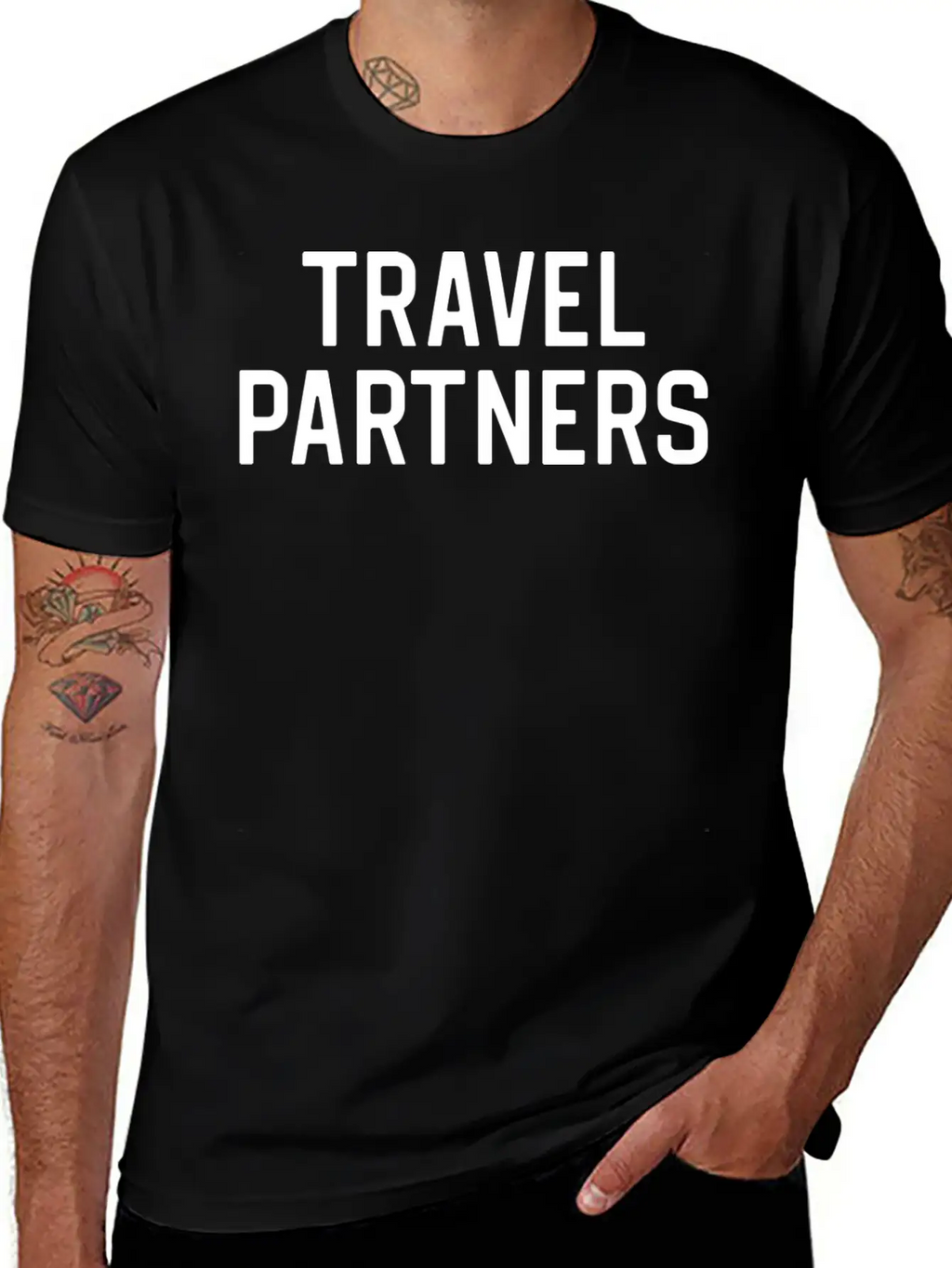 Funny Travel Traveller Travel Partners Relaxed Everyday Tee – Lightweight And Durable Cotton