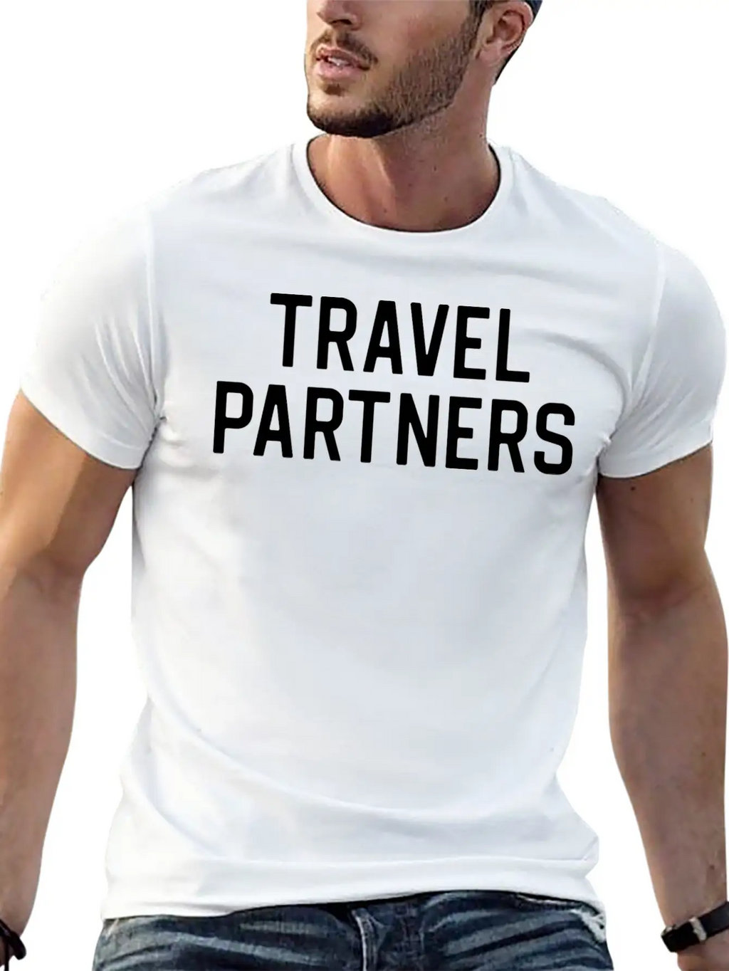 Funny Travel Traveller Travel Partners Relaxed Everyday Tee – Lightweight And Durable Cotton