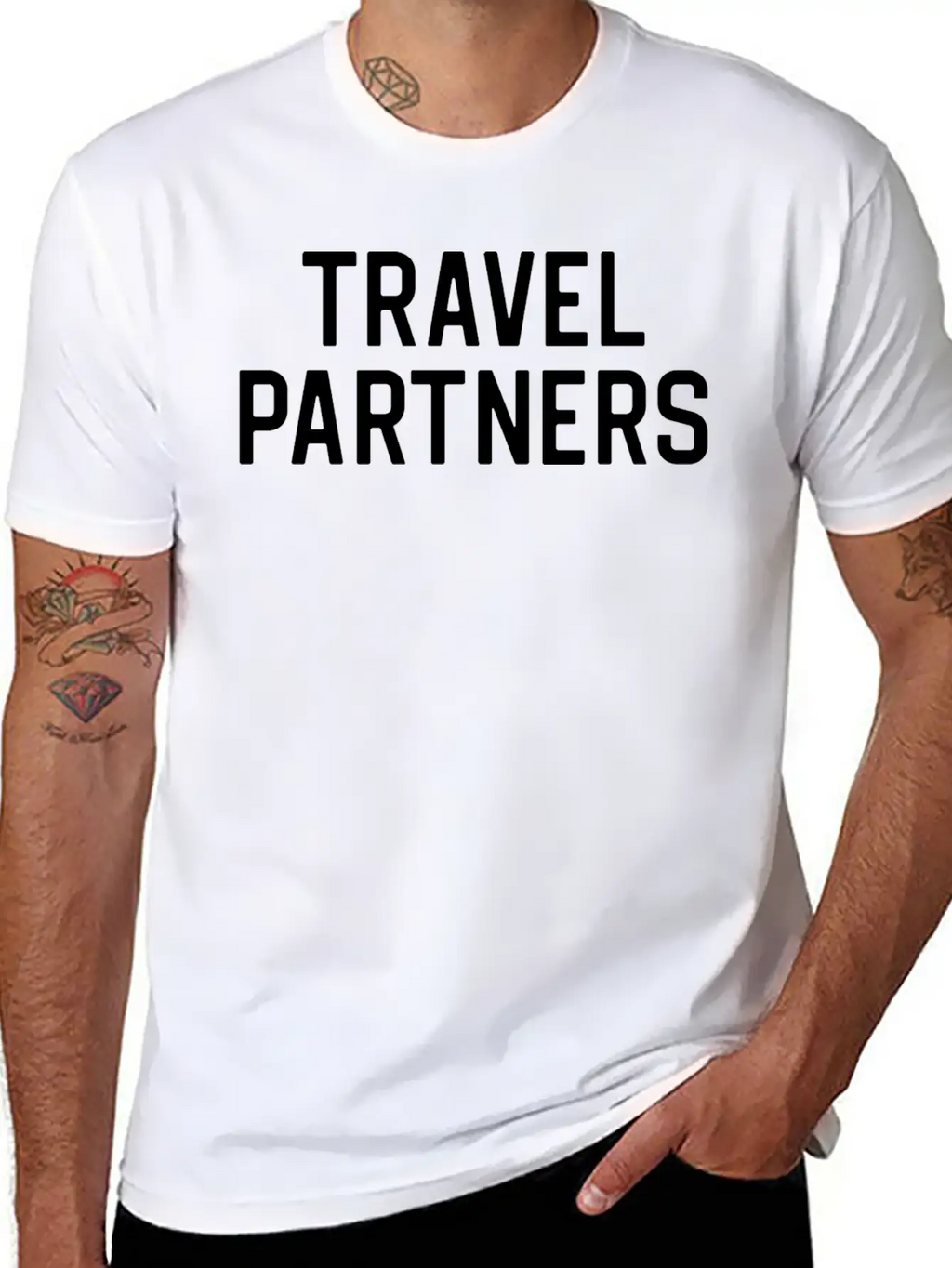 Funny Travel Traveller Travel Partners Relaxed Everyday Tee – Lightweight And Durable Cotton