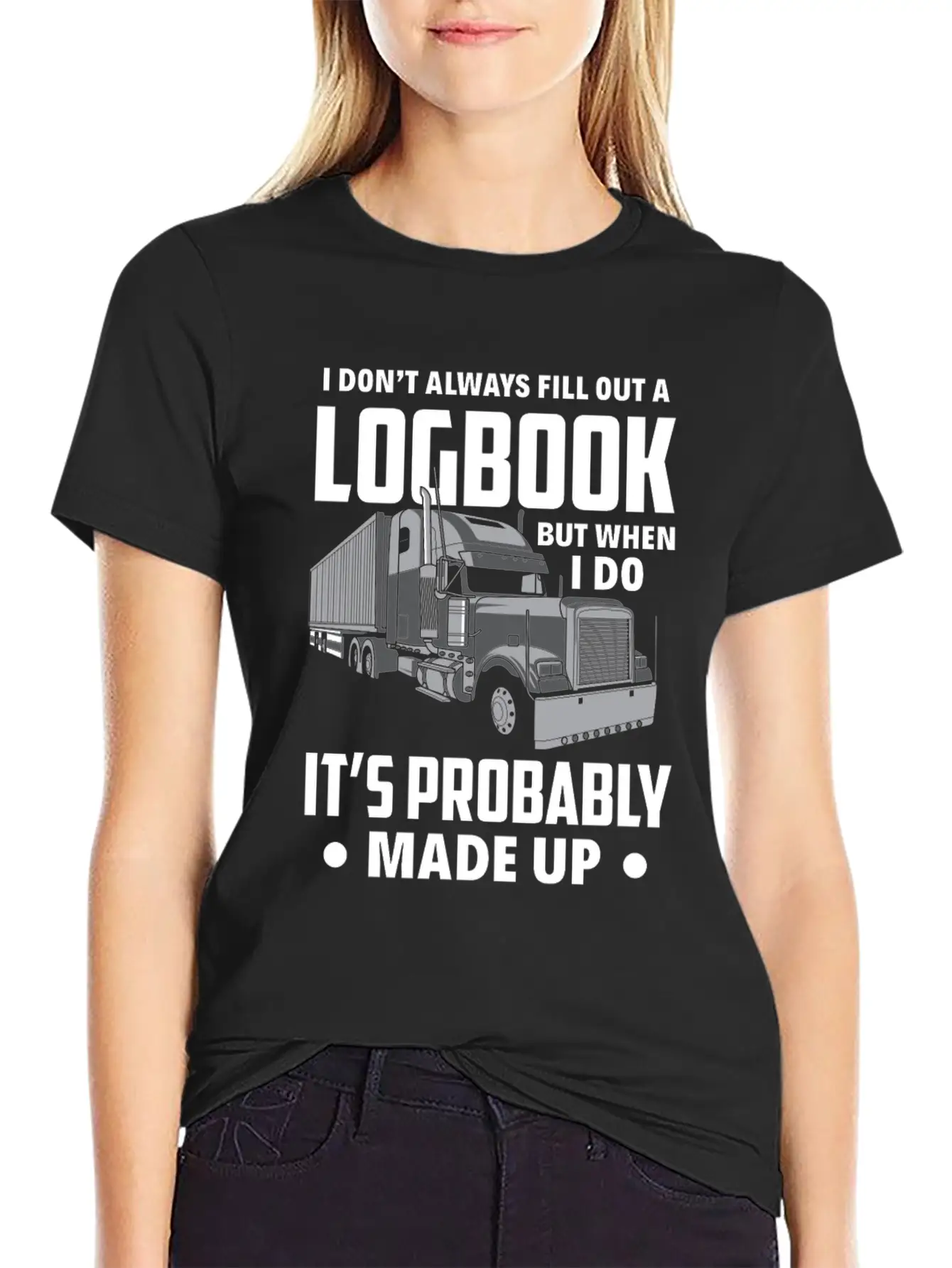 Funny Trucker Truck Driver Gift Essential Cotton Tee For Daily Outfits – Unisex Style