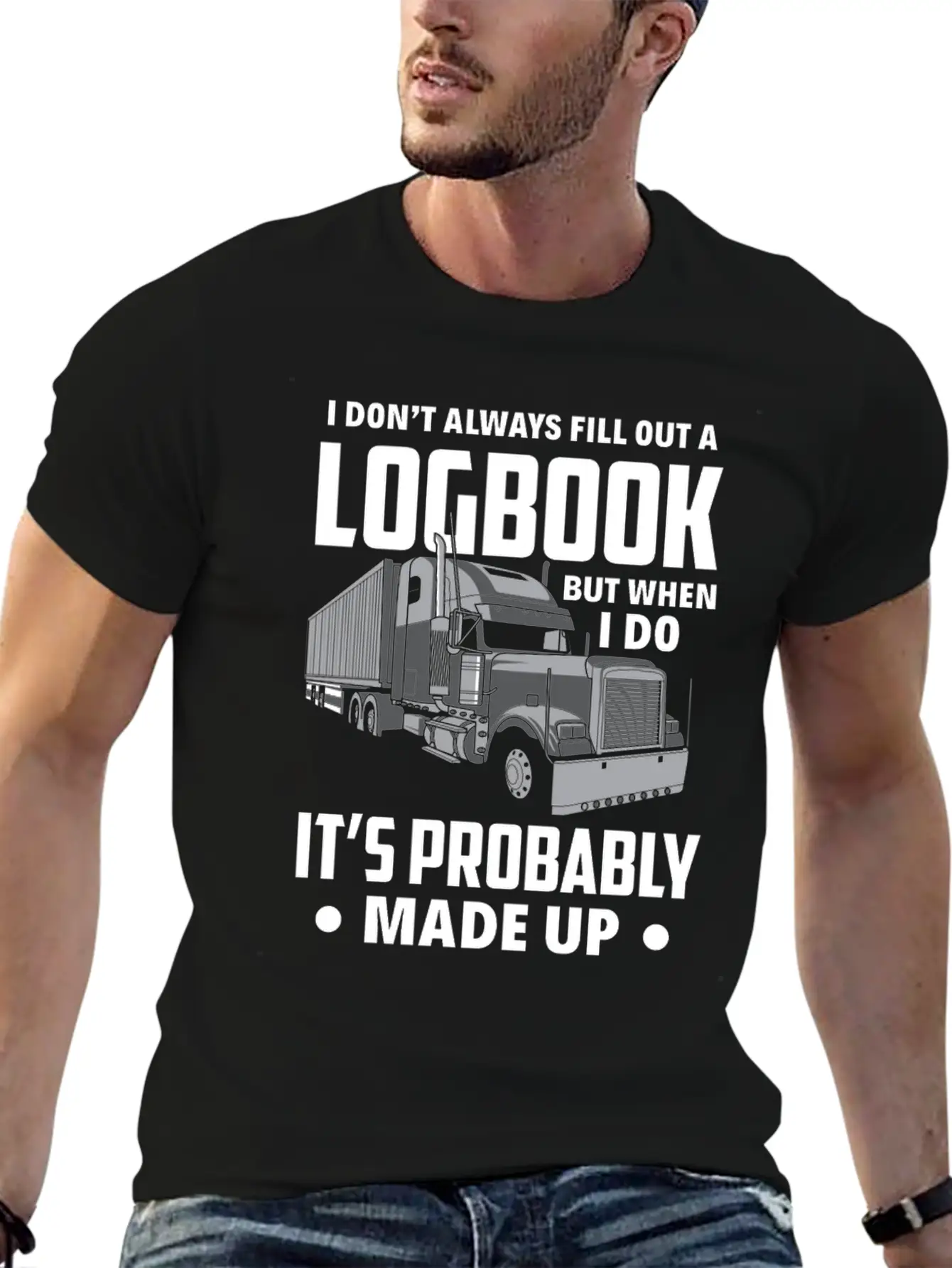 Funny Trucker Truck Driver Gift Essential Cotton Tee For Daily Outfits – Unisex Style