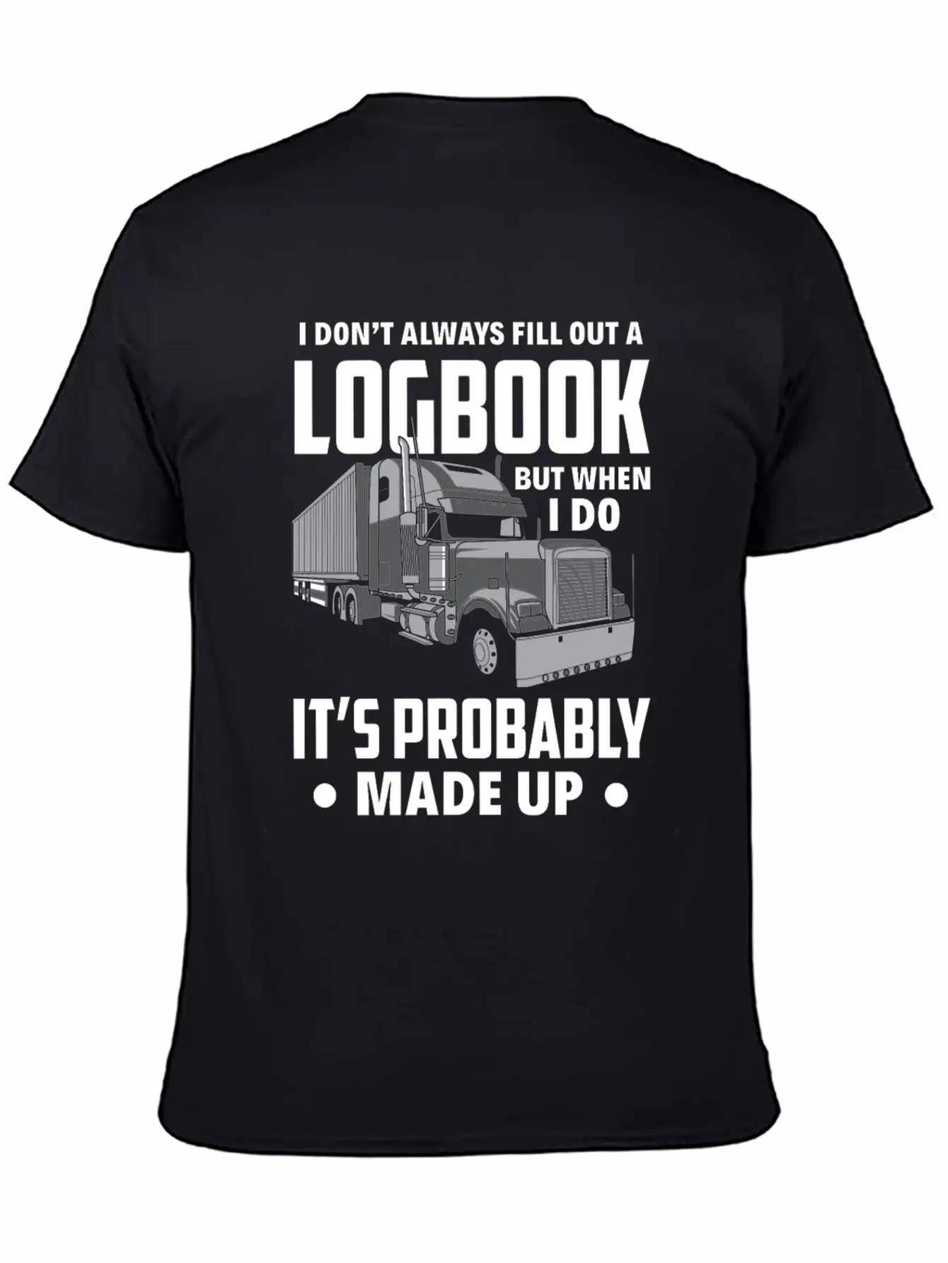 Funny Trucker Truck Driver Gift Essential Cotton Tee For Daily Outfits – Unisex Style