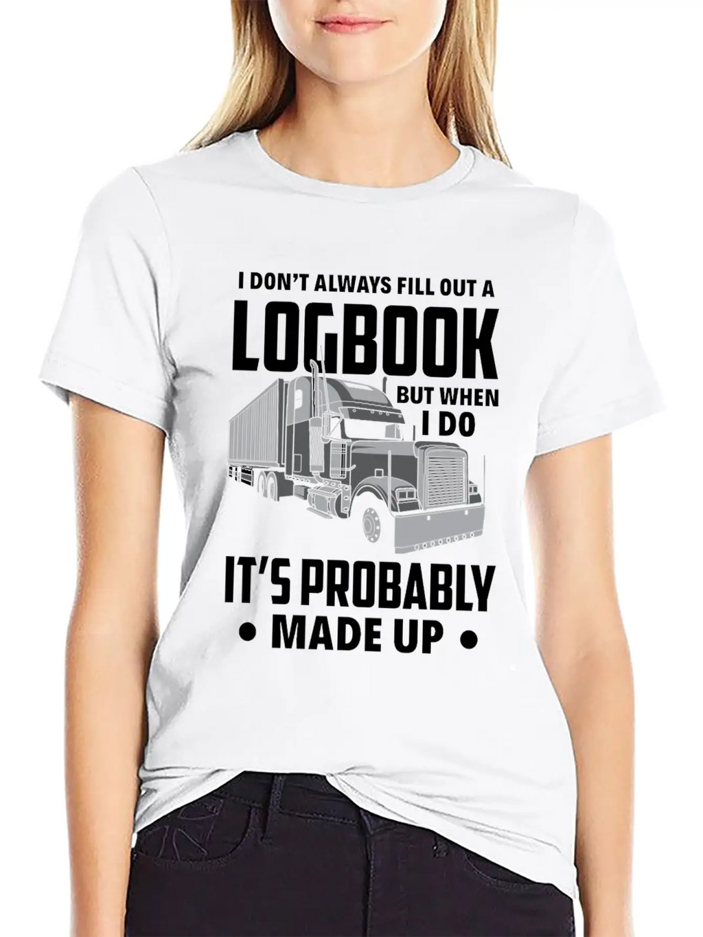 Funny Trucker Truck Driver Gift Essential Cotton Tee For Daily Outfits – Unisex Style