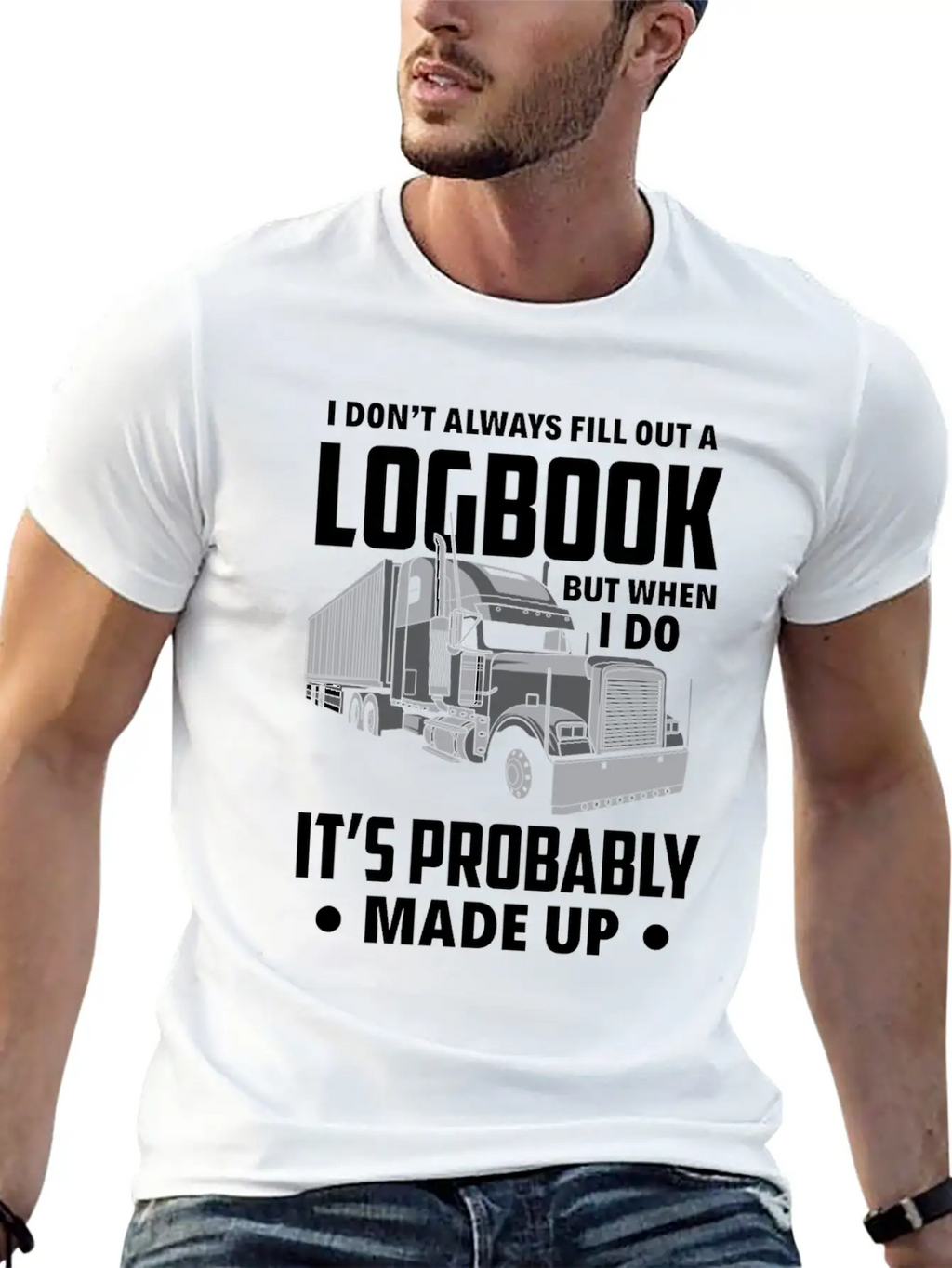 Funny Trucker Truck Driver Gift Essential Cotton Tee For Daily Outfits – Unisex Style