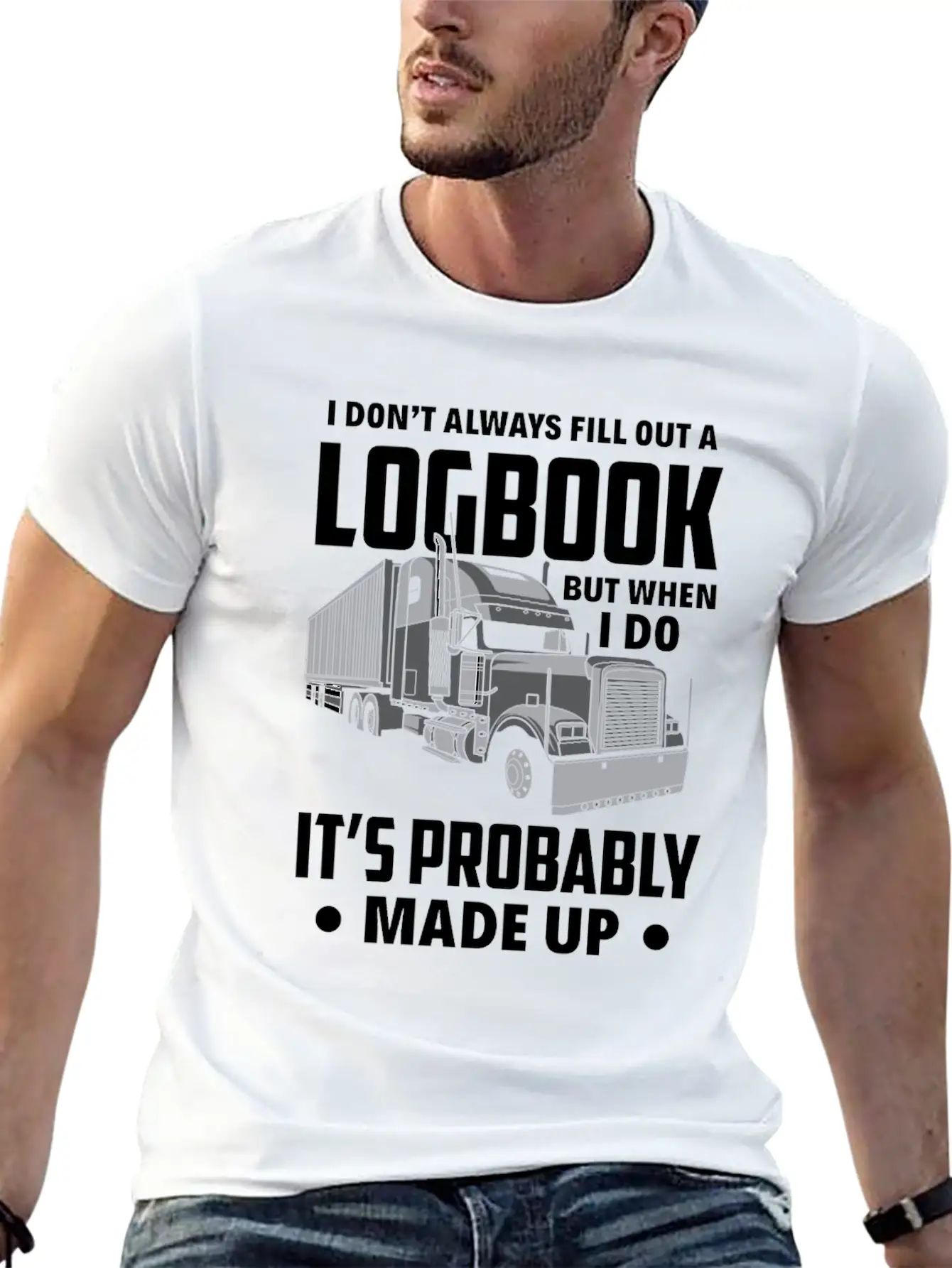 Funny Trucker Truck Driver Gift Essential Cotton Tee For Daily Outfits – Unisex Style