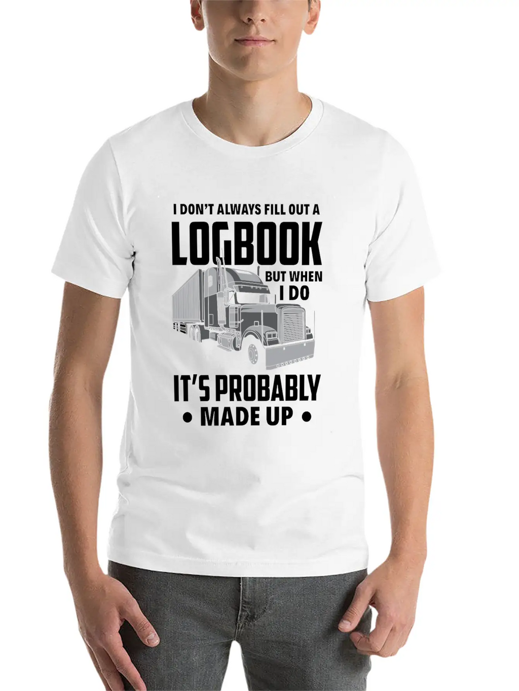 Funny Trucker Truck Driver Gift Essential Cotton Tee For Daily Outfits – Unisex Style