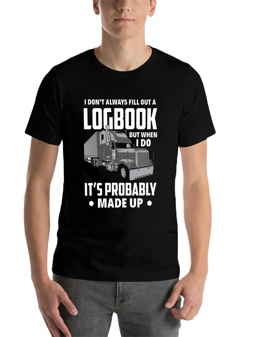 Funny Trucker Truck Driver Gift Essential Cotton Tee For Daily Outfits – Unisex Style