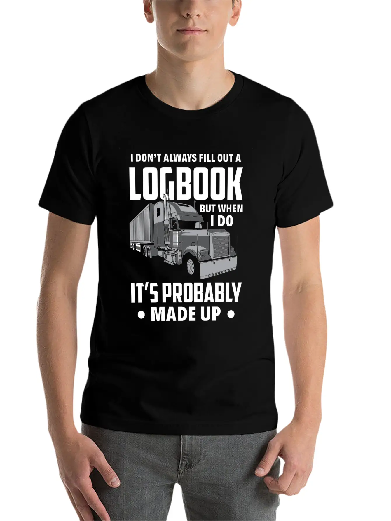 Funny Trucker Truck Driver Gift Essential Cotton Tee For Daily Outfits – Unisex Style