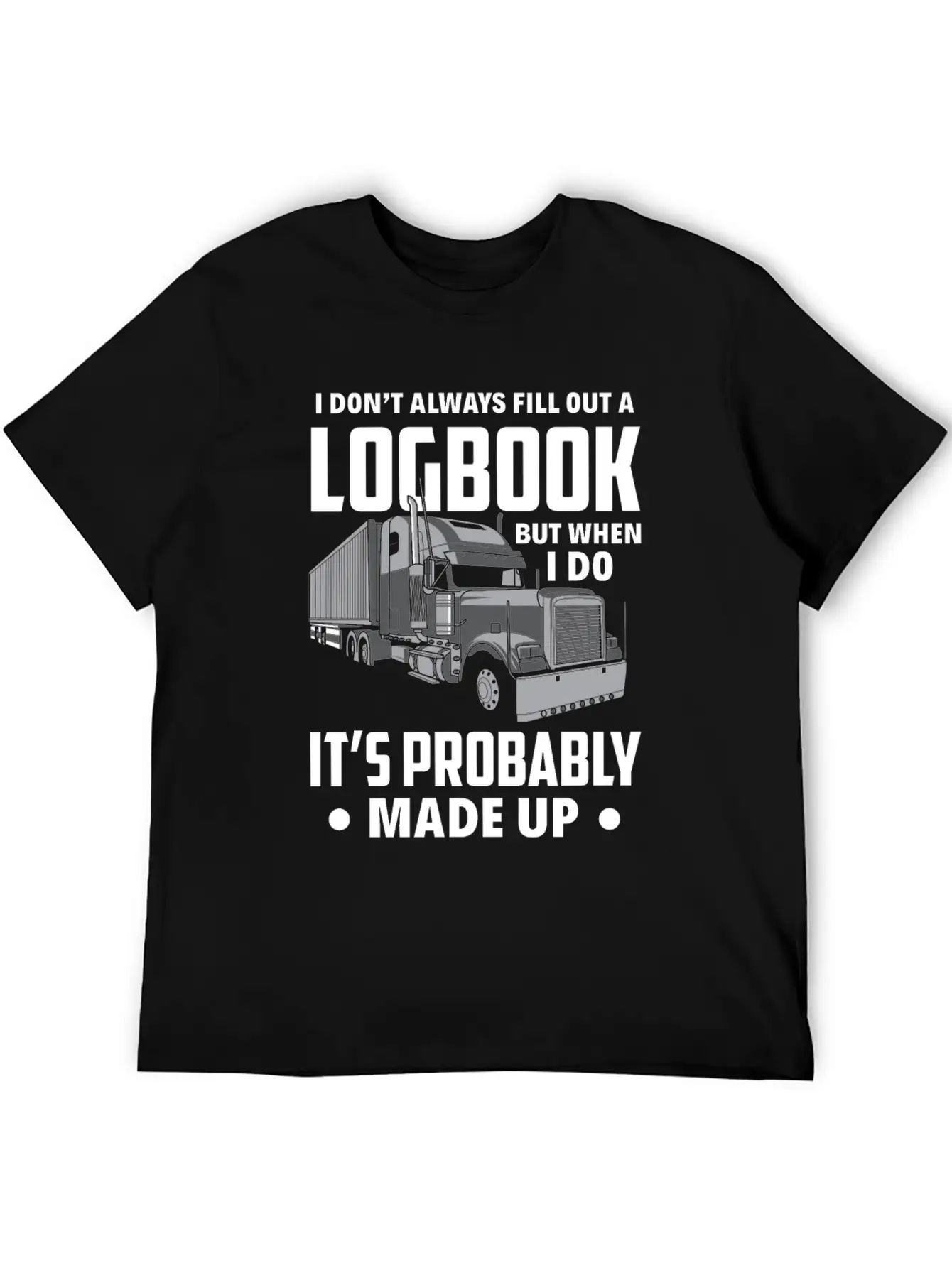 Funny Trucker Truck Driver Gift Essential Cotton Tee For Daily Outfits – Unisex Style