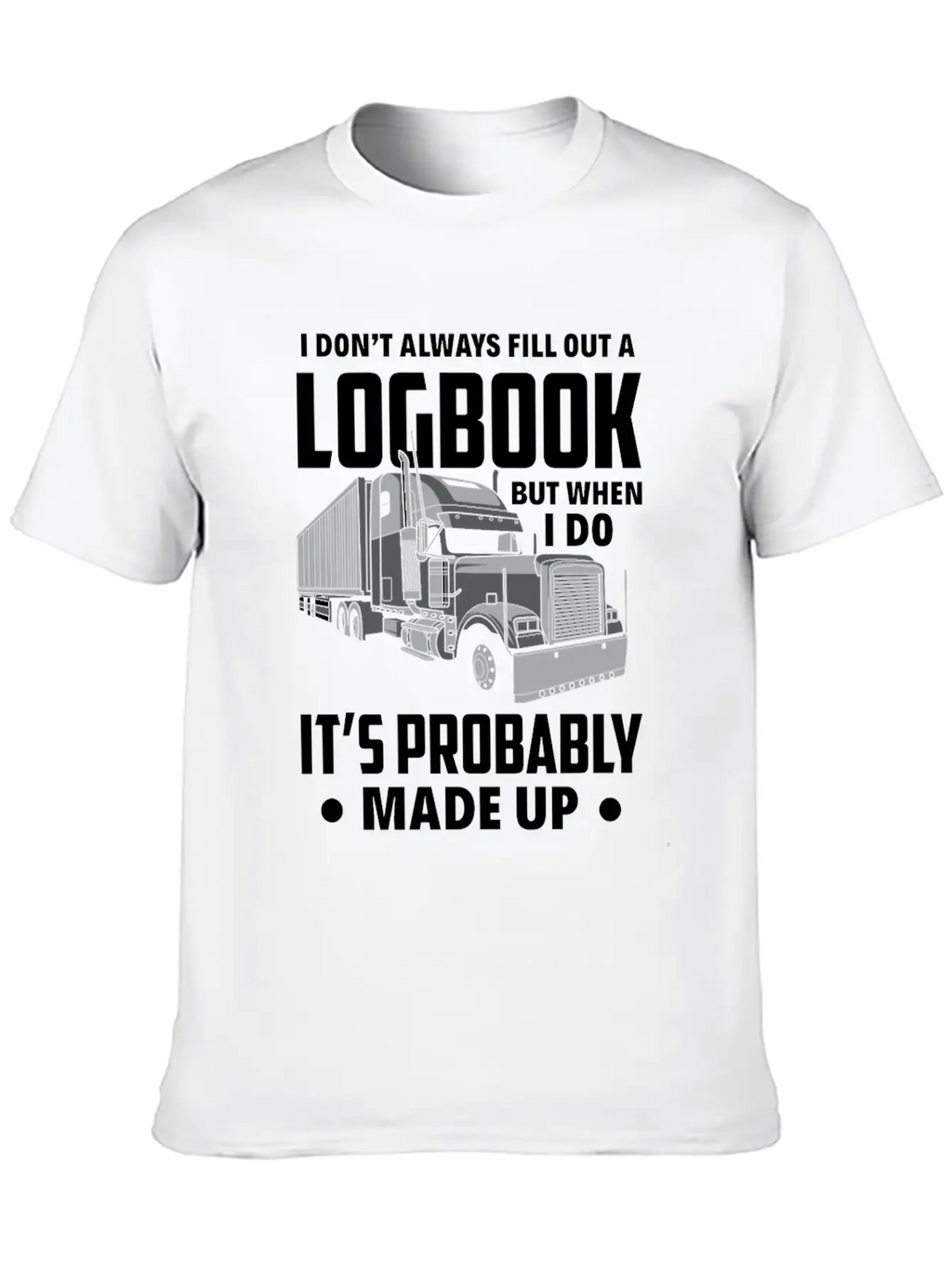 Funny Trucker Truck Driver Gift Essential Cotton Tee For Daily Outfits – Unisex Style