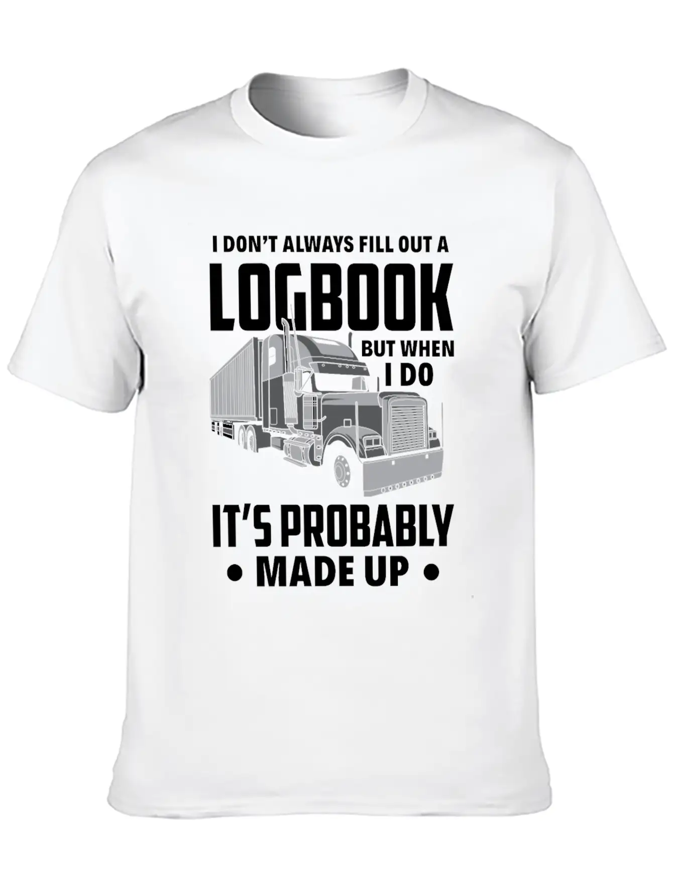 Funny Trucker Truck Driver Gift Essential Cotton Tee For Daily Outfits – Unisex Style