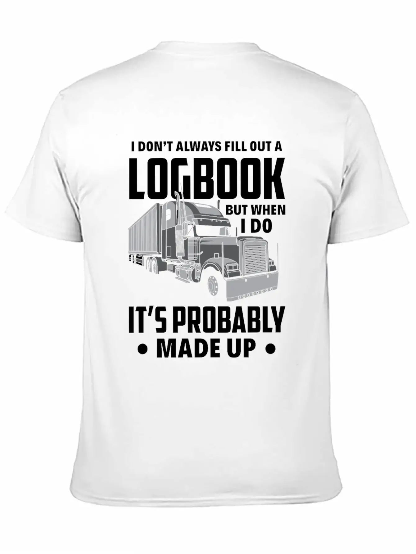 Funny Trucker Truck Driver Gift Essential Cotton Tee For Daily Outfits – Unisex Style