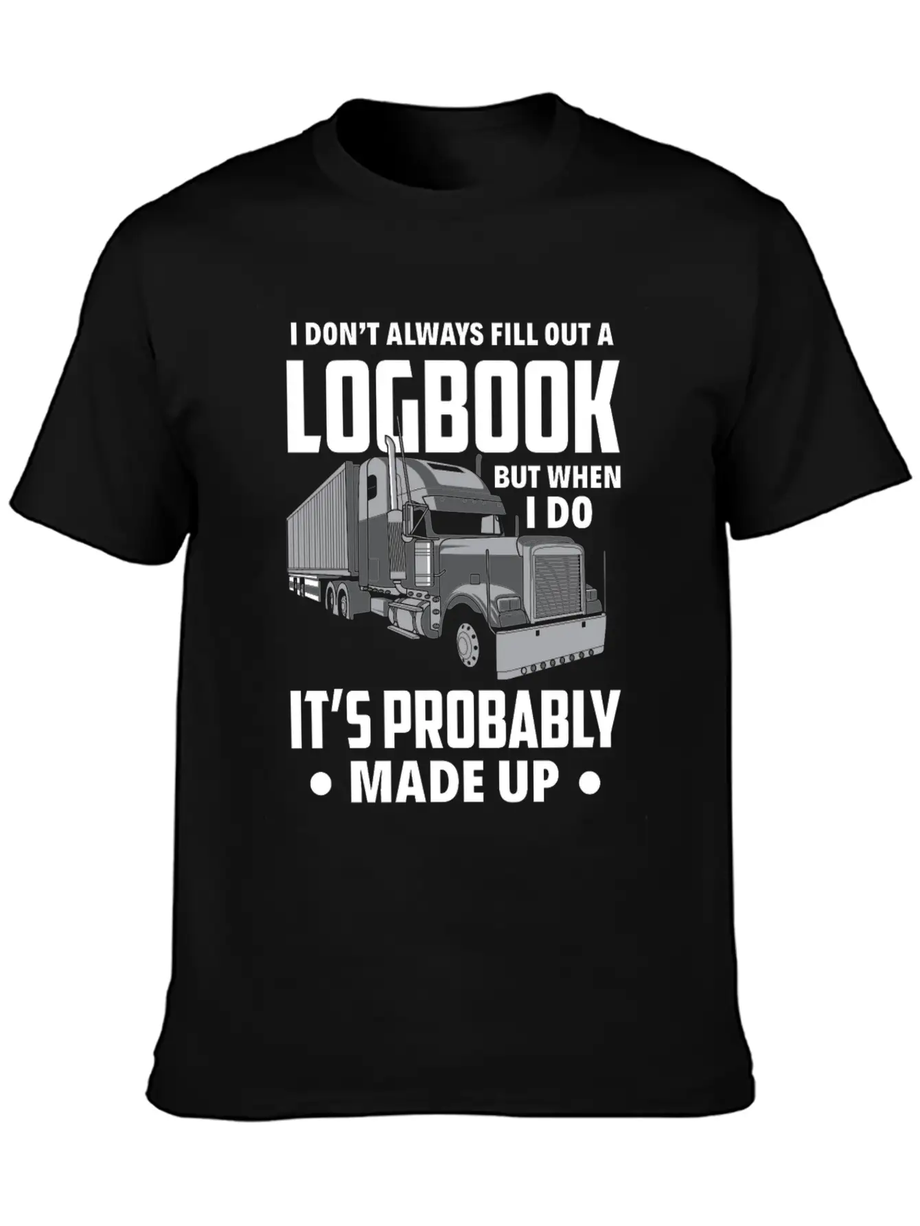 Funny Trucker Truck Driver Gift Essential Cotton Tee For Daily Outfits – Unisex Style