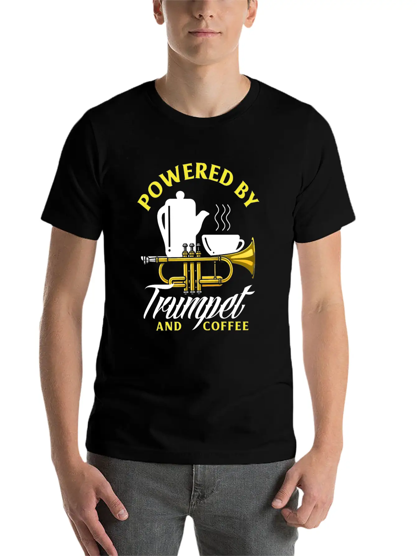 Funny Trumpet Player Gift Breathable Graphic T-Shirt – Perfect For Casual Days