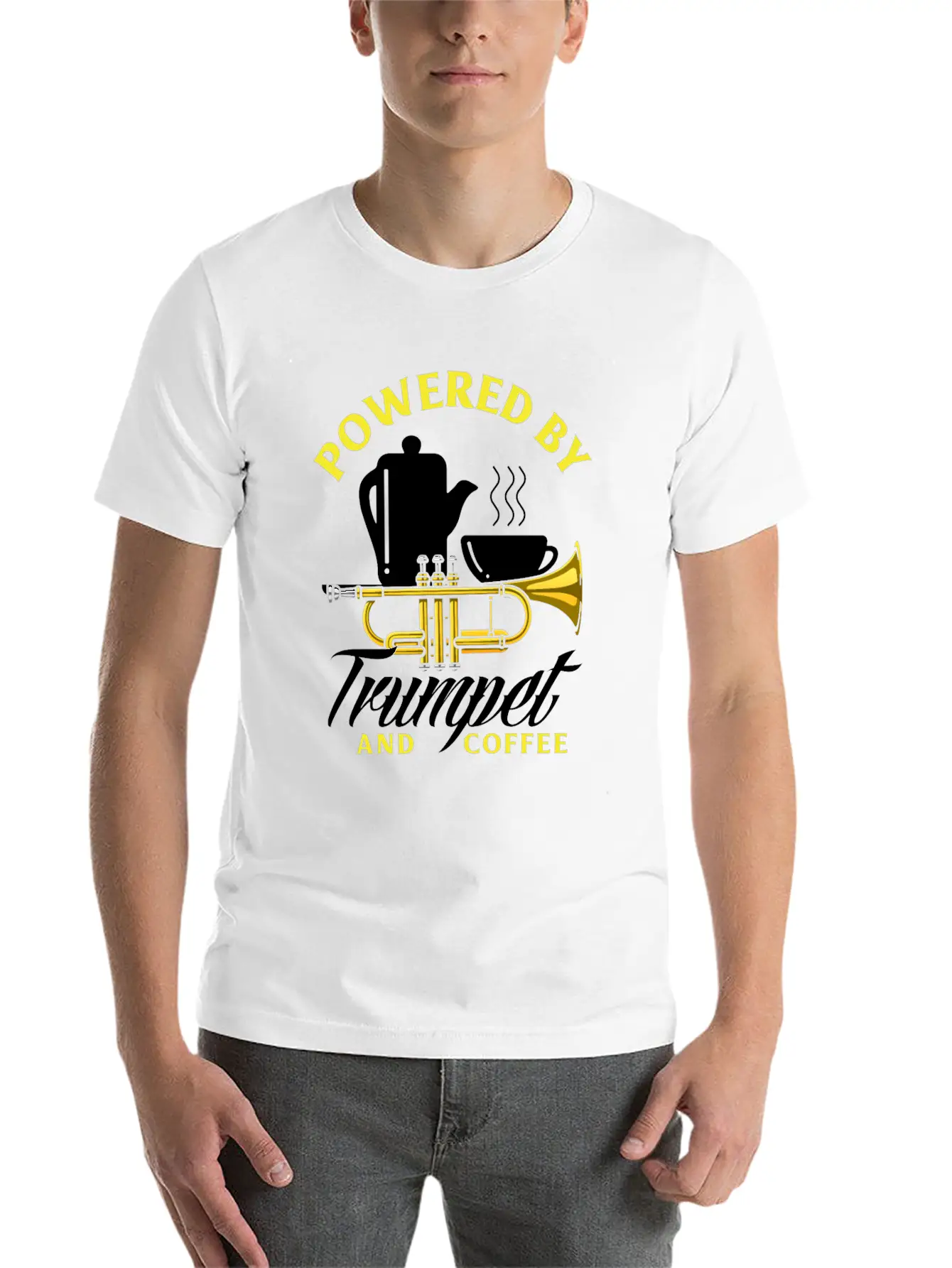Funny Trumpet Player Gift Breathable Graphic T-Shirt – Perfect For Casual Days