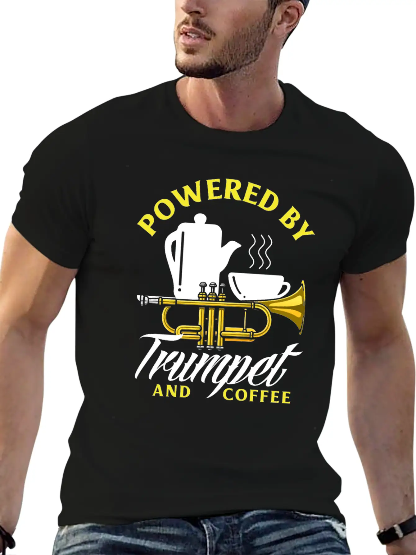Funny Trumpet Player Gift Breathable Graphic T-Shirt – Perfect For Casual Days