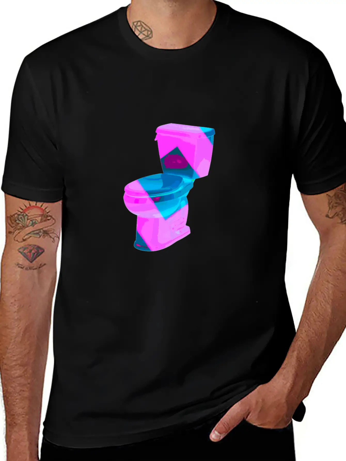 Funny Vaporwave Toilet Aesthetic Style Art Timeless Short Sleeve Tee – Comfy And Minimalist Design
