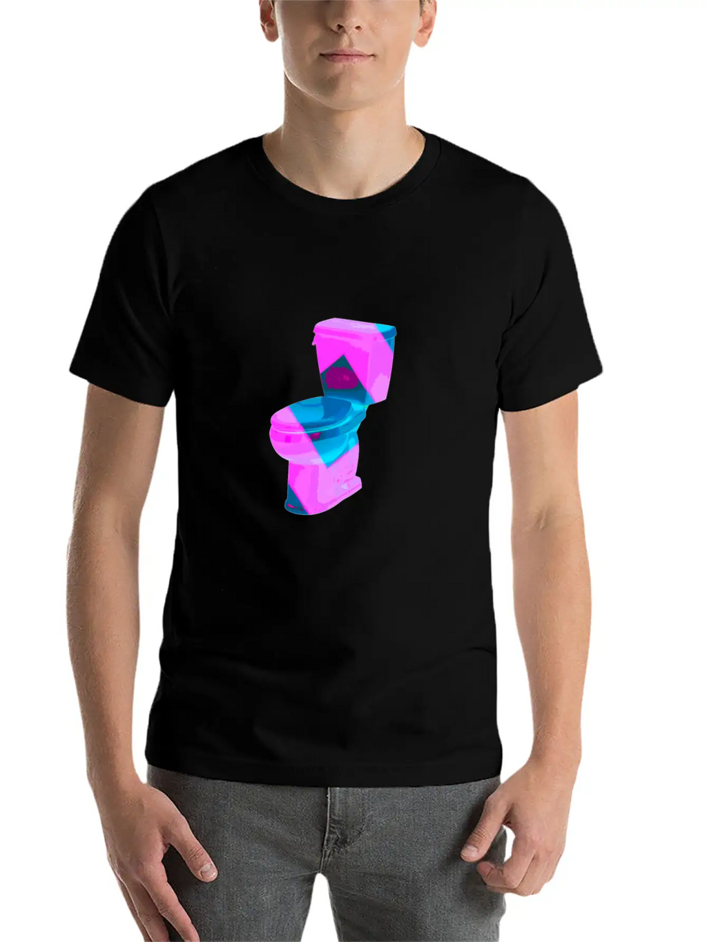 Funny Vaporwave Toilet Aesthetic Style Art Timeless Short Sleeve Tee – Comfy And Minimalist Design