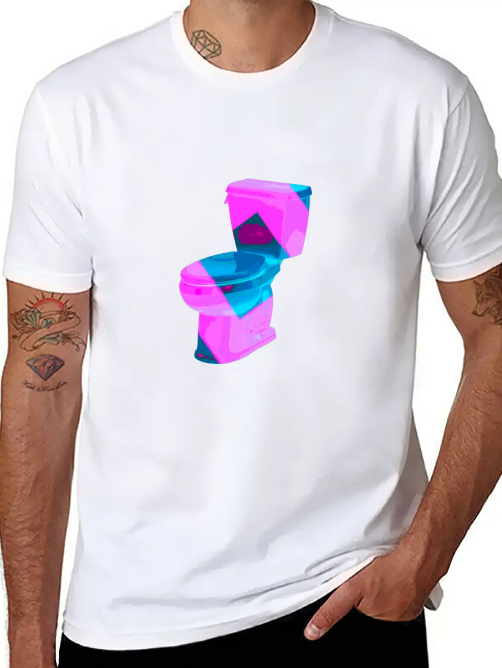 Funny Vaporwave Toilet Aesthetic Style Art Timeless Short Sleeve Tee – Comfy And Minimalist Design