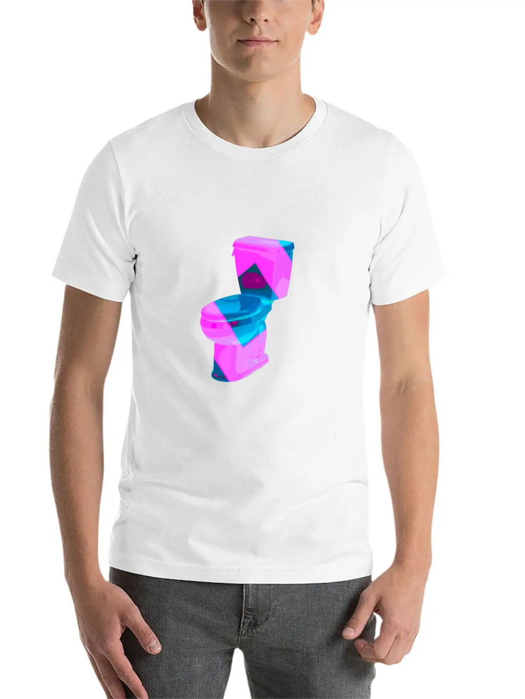 Funny Vaporwave Toilet Aesthetic Style Art Timeless Short Sleeve Tee – Comfy And Minimalist Design