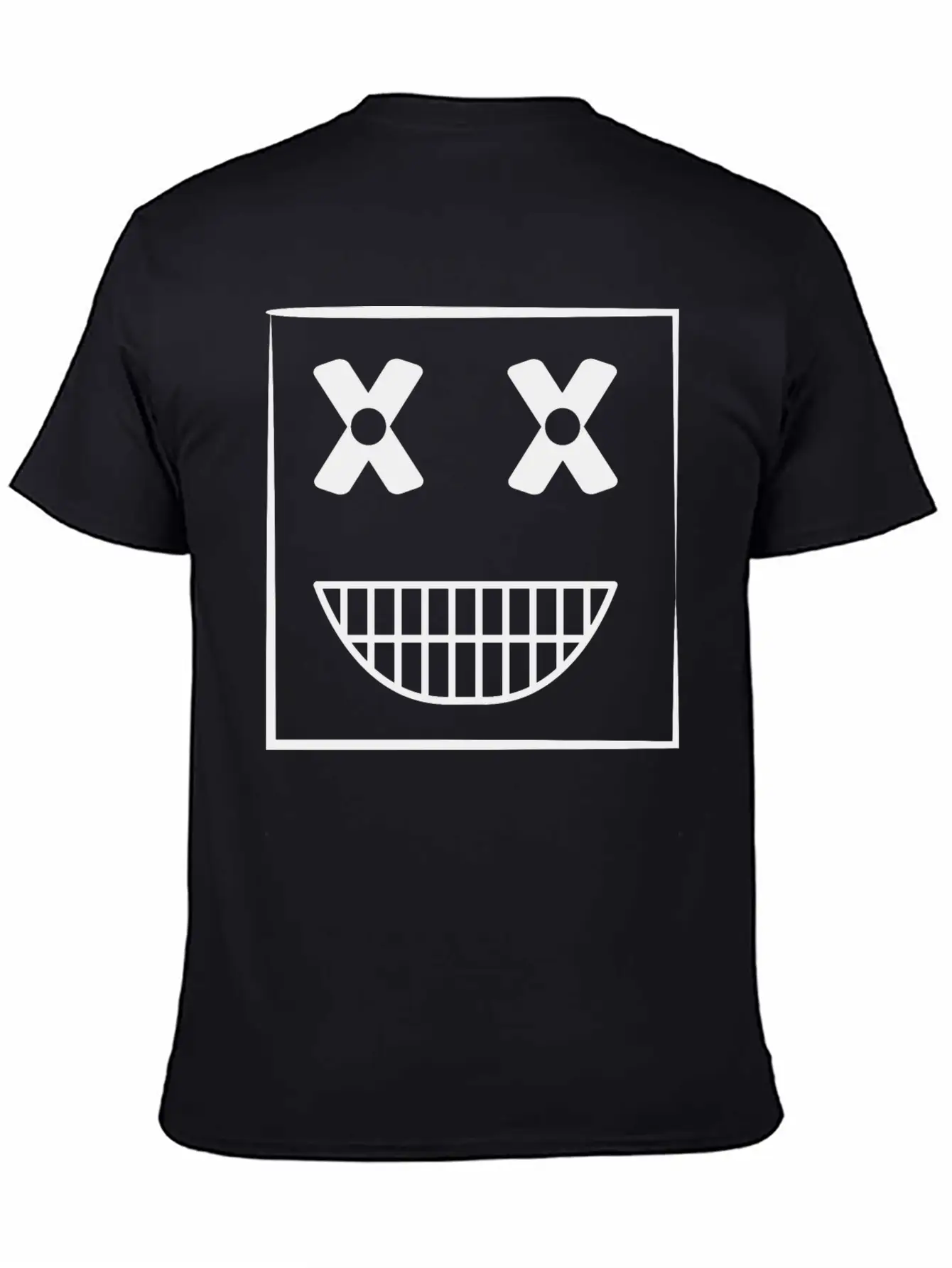 Funny Weird Smiley Squarehead Basic Graphic T-Shirt – Daily Comfort In Soft Cotton