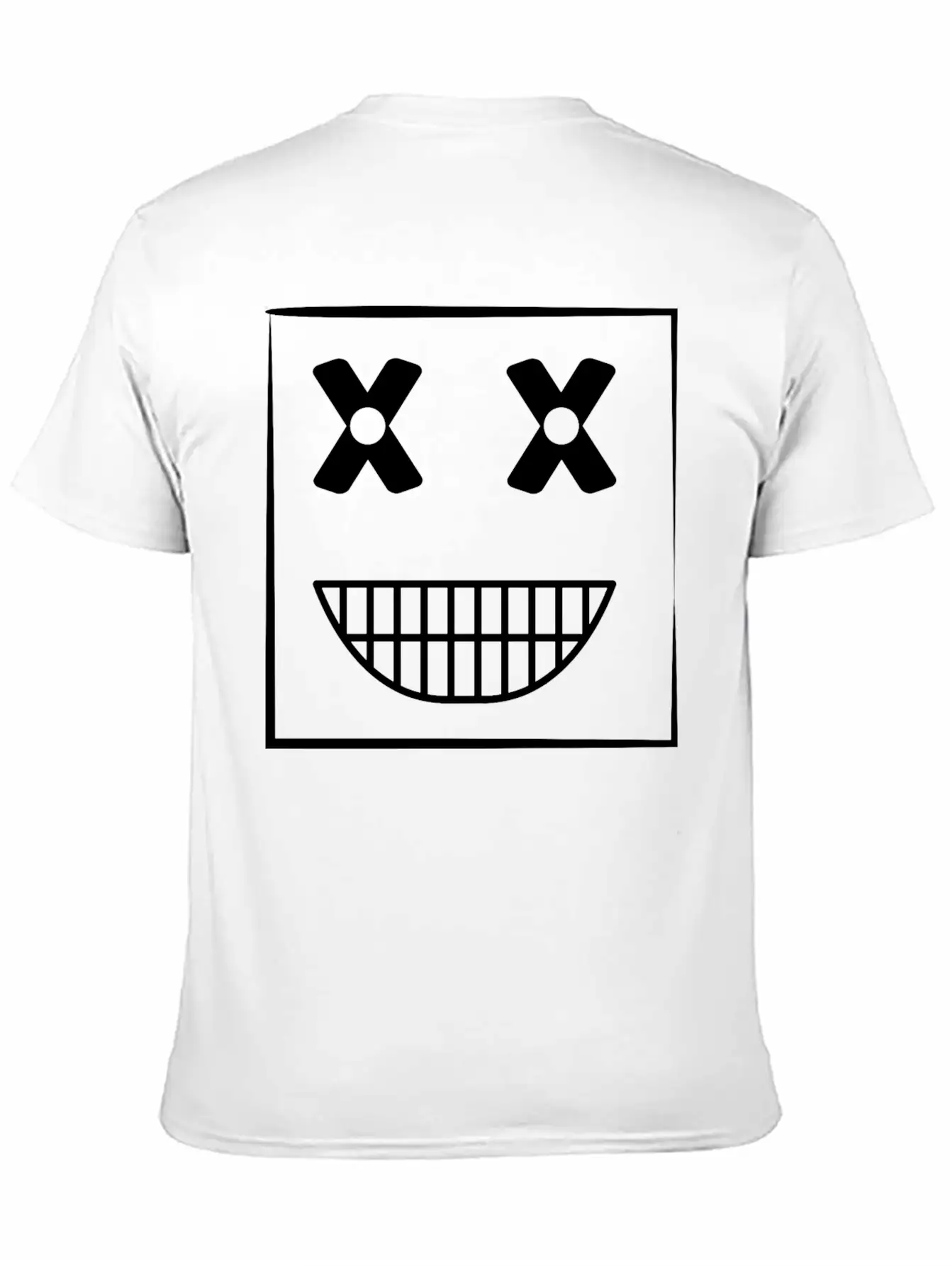 Funny Weird Smiley Squarehead Basic Graphic T-Shirt – Daily Comfort In Soft Cotton