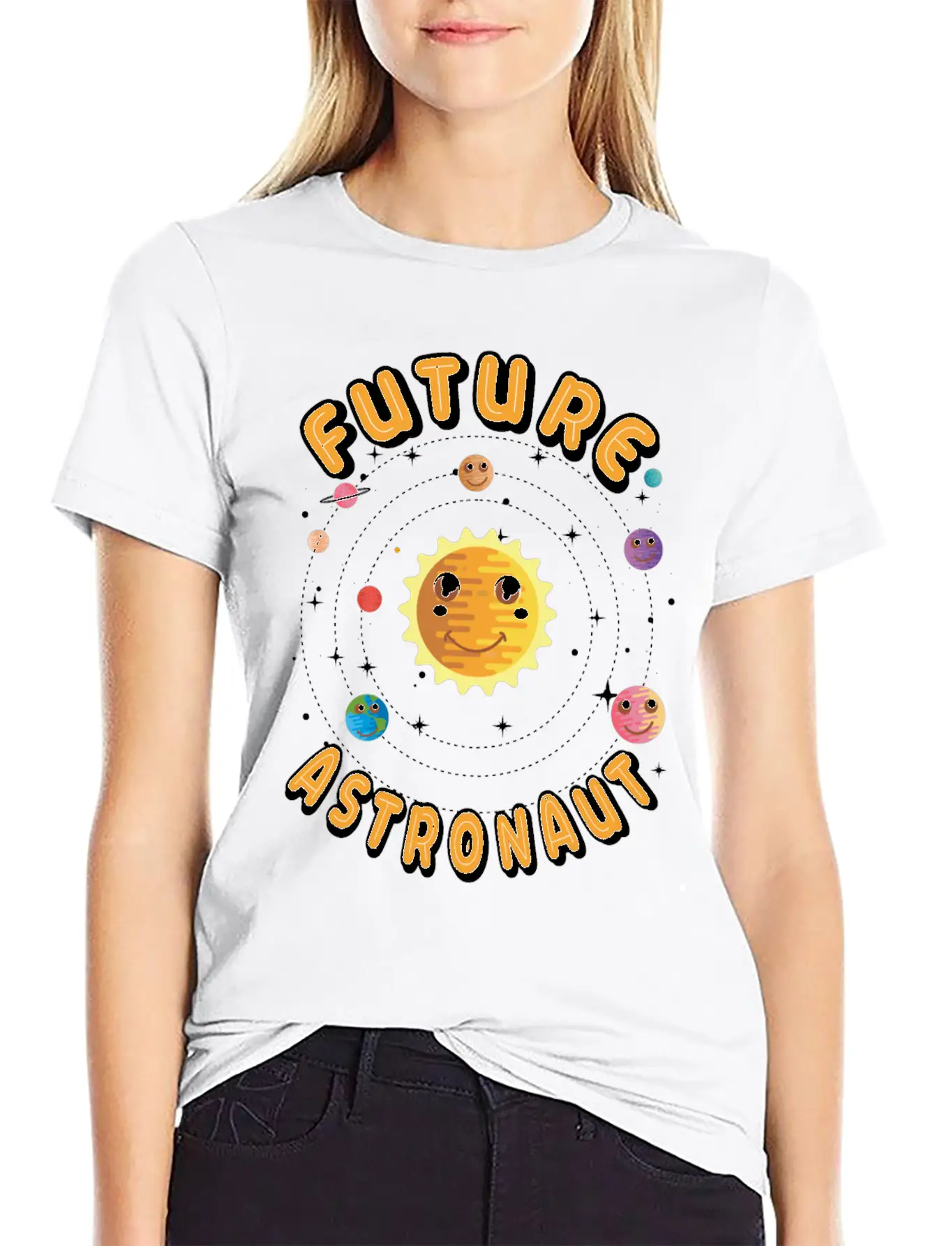 Future Astronaut Basic Graphic T-Shirt – Daily Comfort In Soft Cotton