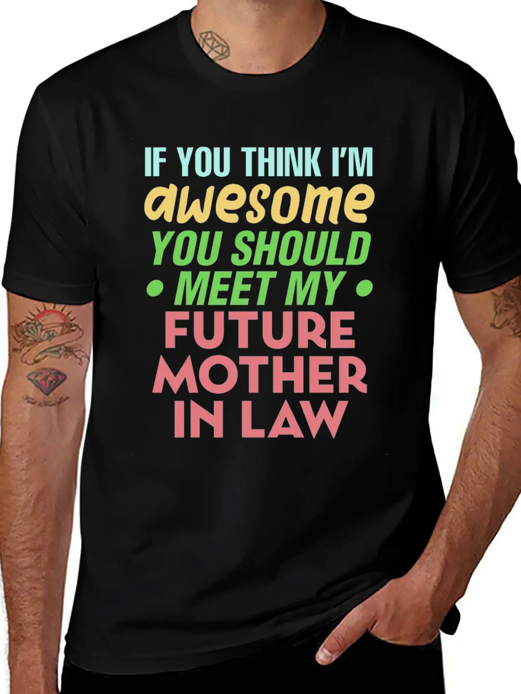 Future Mother In Law Bridal Shower Wedding Family Modern Fit Casual T-Shirt – Clean And Versatile Design