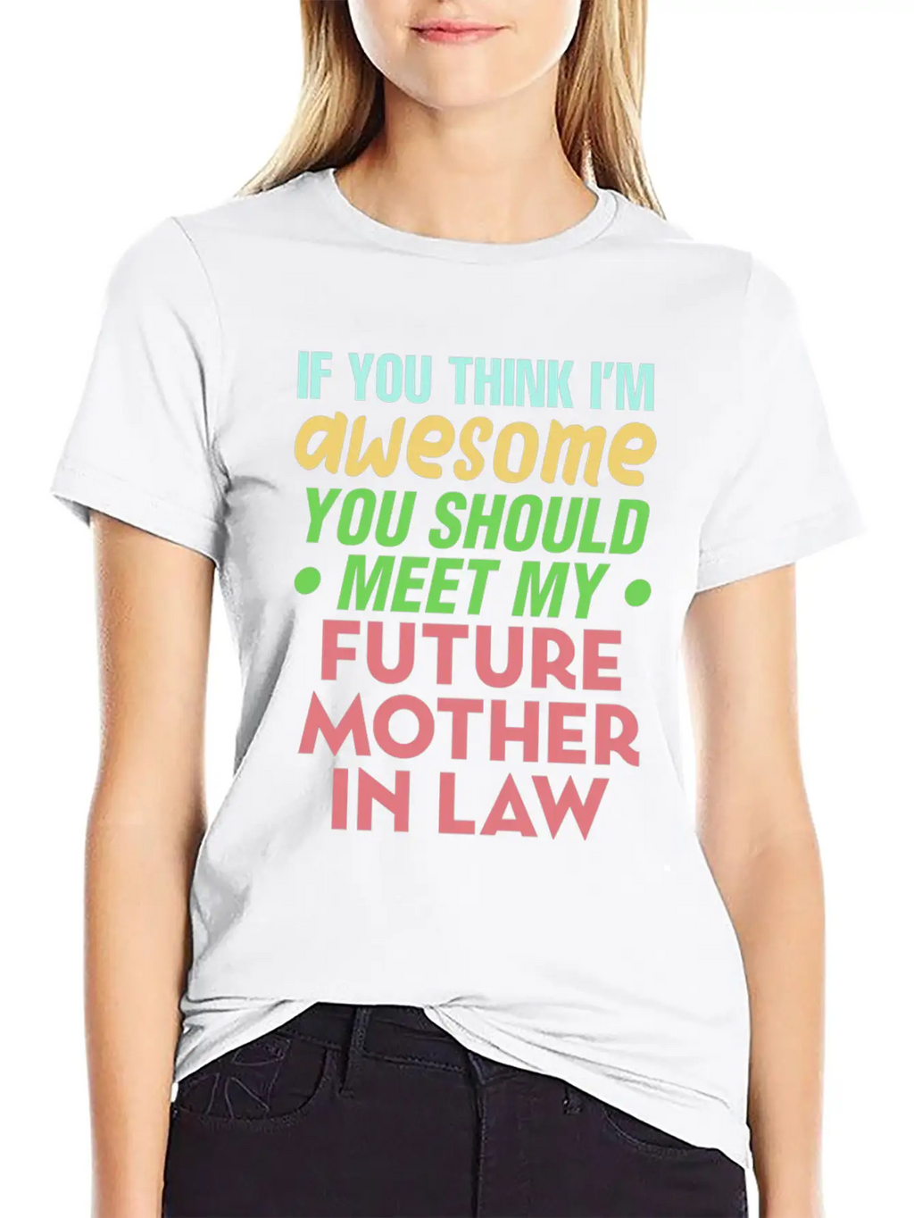 Future Mother In Law Bridal Shower Wedding Family Modern Fit Casual T-Shirt – Clean And Versatile Design