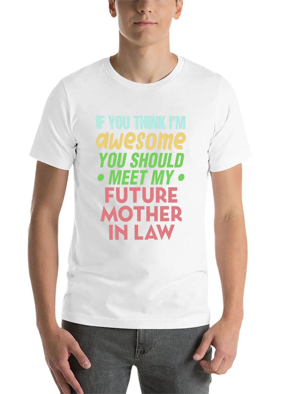Future Mother In Law Bridal Shower Wedding Family Modern Fit Casual T-Shirt – Clean And Versatile Design