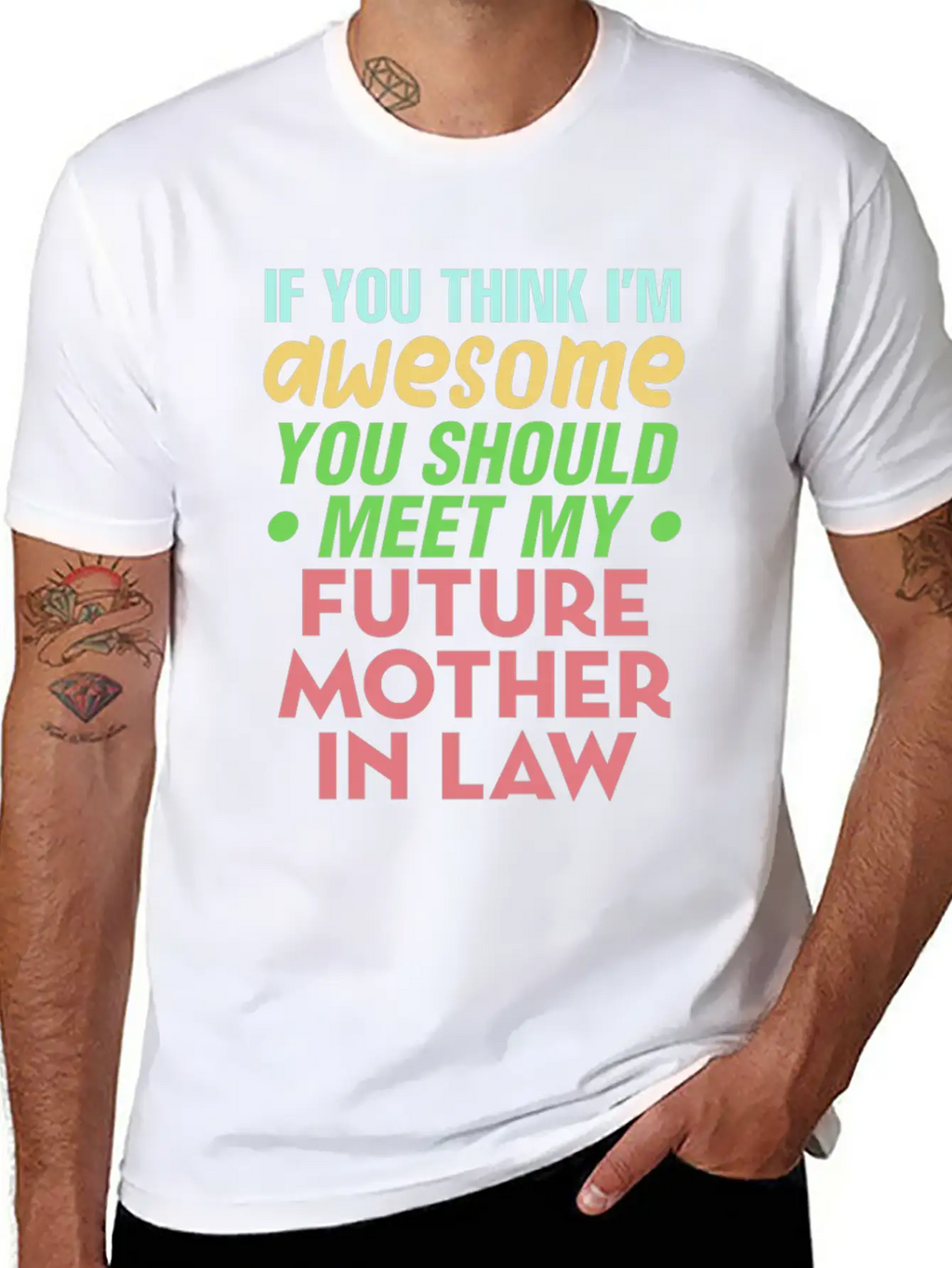Future Mother In Law Bridal Shower Wedding Family Modern Fit Casual T-Shirt – Clean And Versatile Design