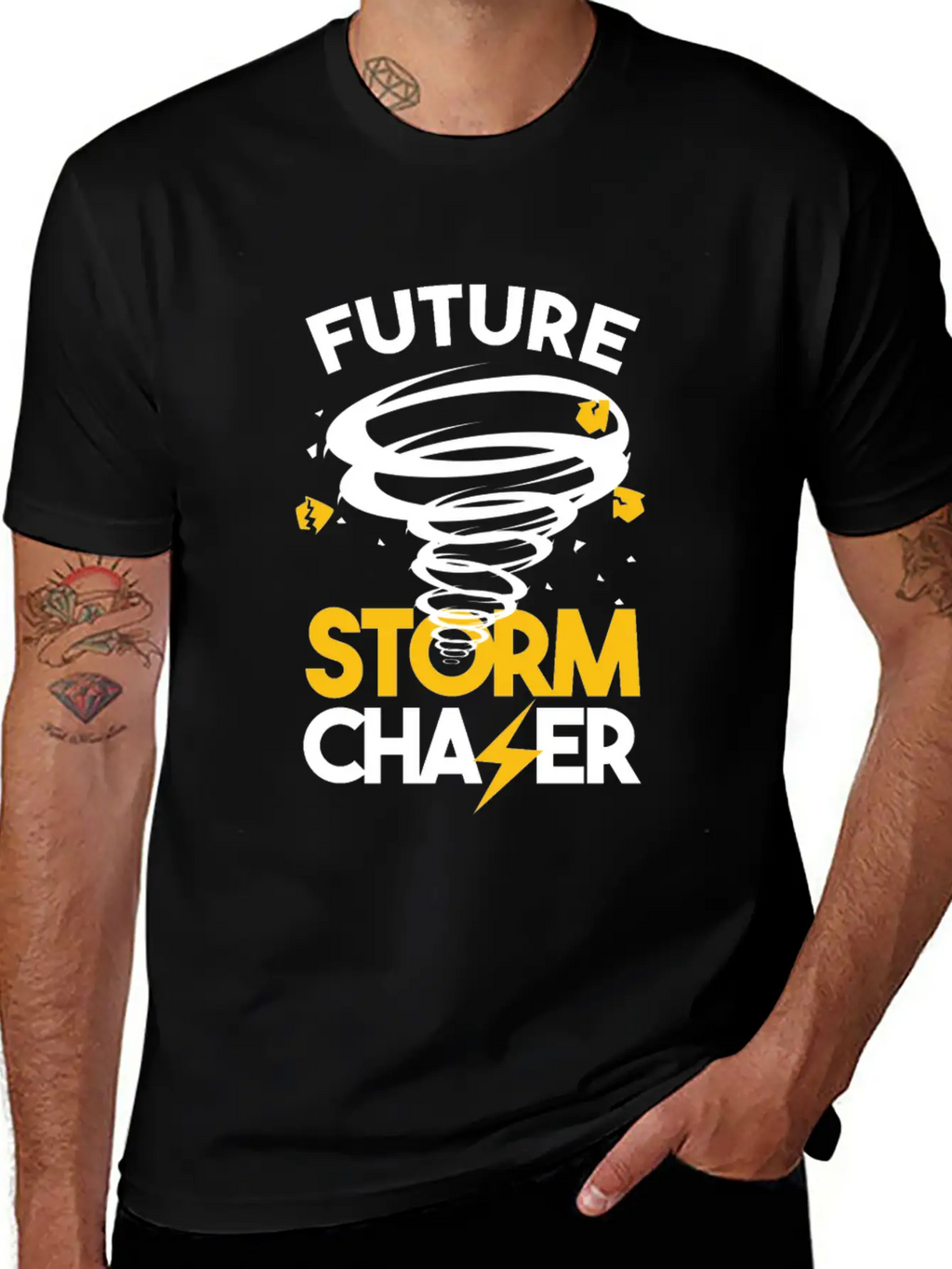 Future Storm Chaser-Tornado Essential Cotton Tee For Daily Outfits – Unisex Style