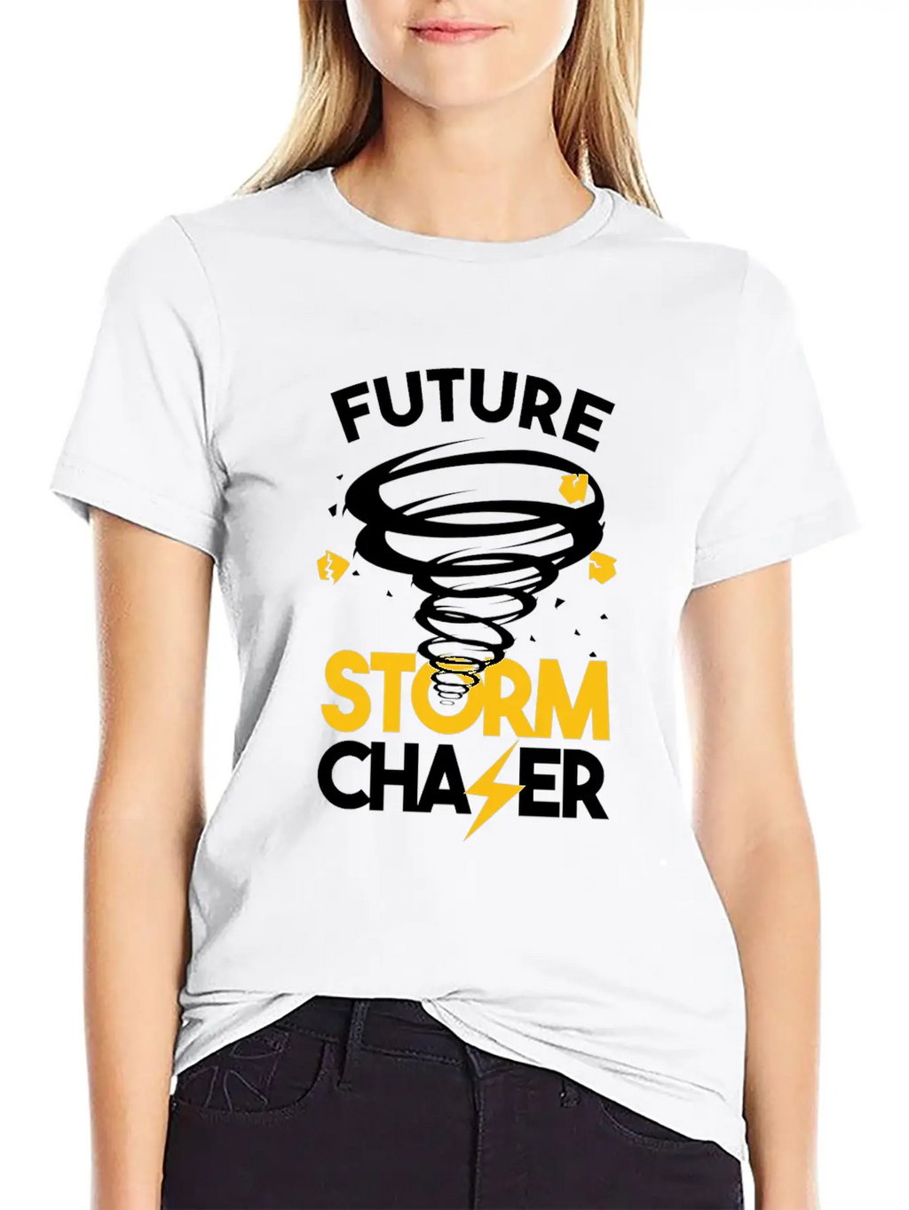 Future Storm Chaser-Tornado Essential Cotton Tee For Daily Outfits – Unisex Style