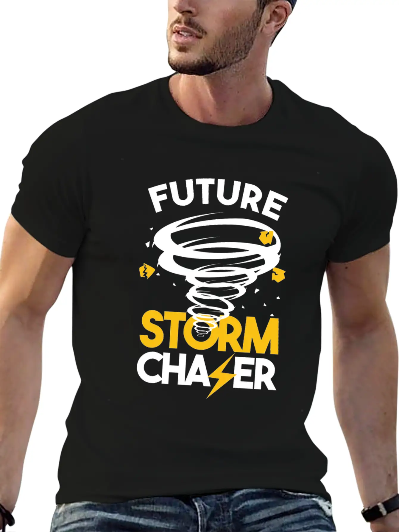 Future Storm Chaser-Tornado Essential Cotton Tee For Daily Outfits – Unisex Style