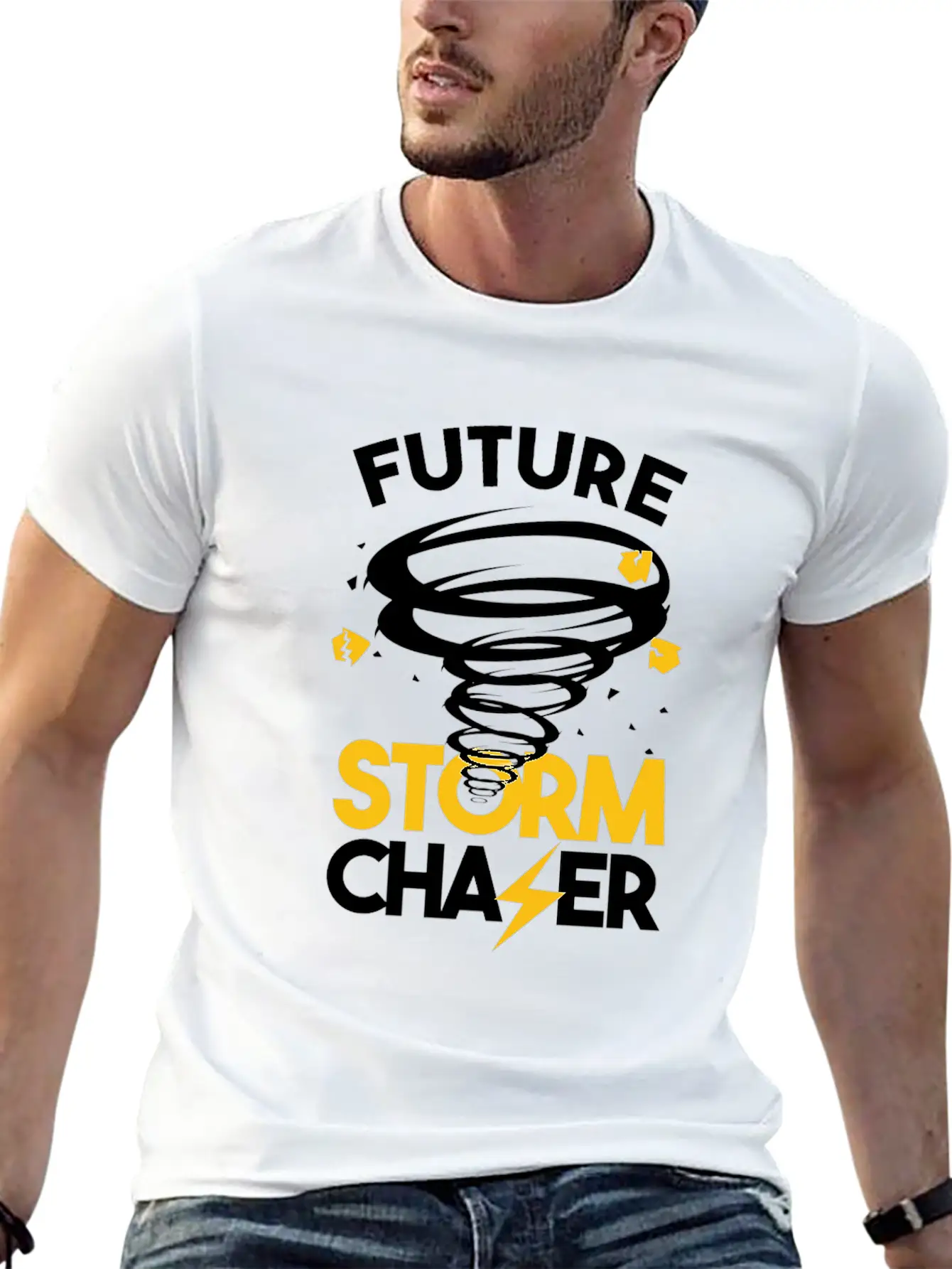 Future Storm Chaser-Tornado Essential Cotton Tee For Daily Outfits – Unisex Style
