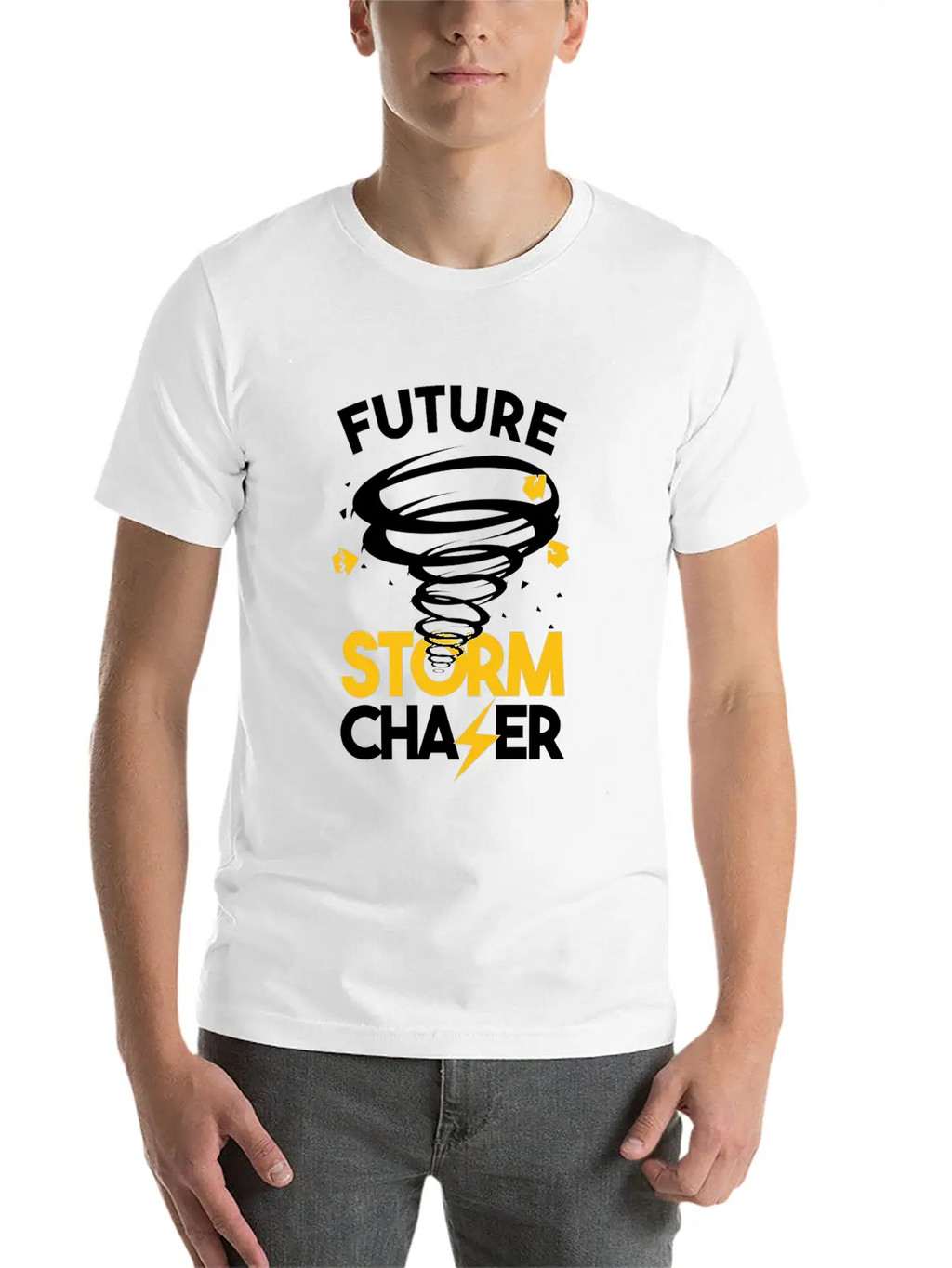 Future Storm Chaser-Tornado Essential Cotton Tee For Daily Outfits – Unisex Style