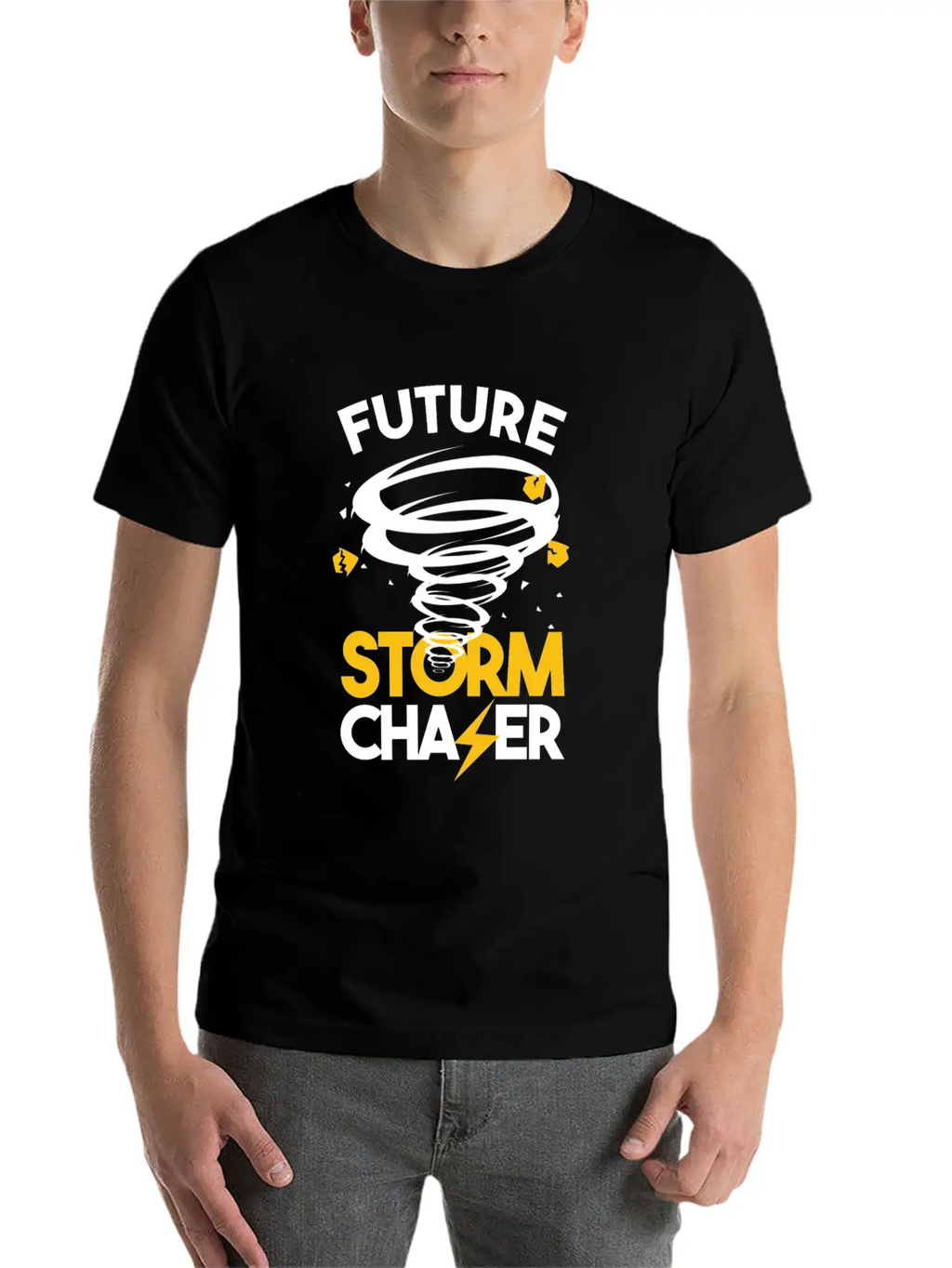 Future Storm Chaser-Tornado Essential Cotton Tee For Daily Outfits – Unisex Style
