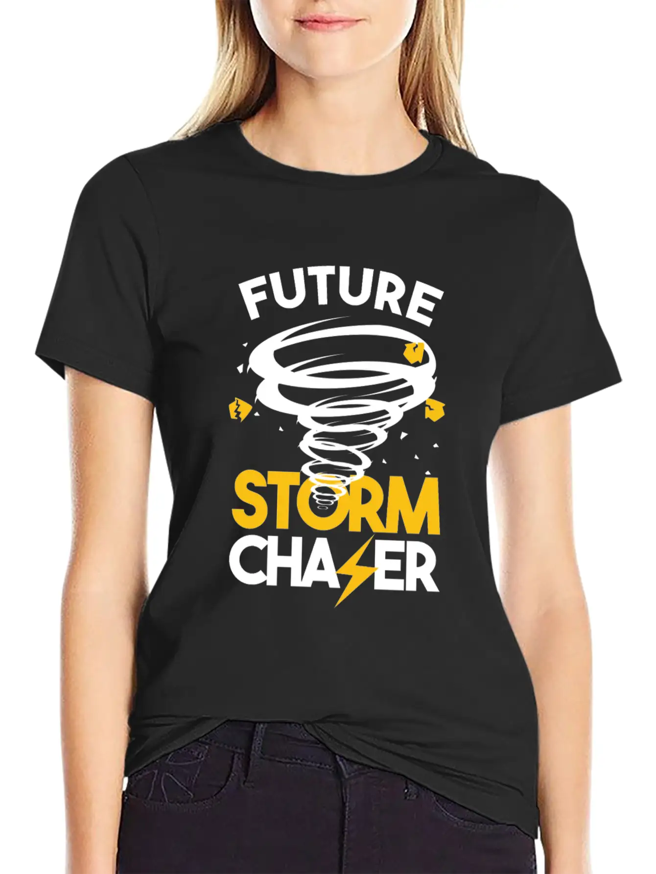 Future Storm Chaser-Tornado Essential Cotton Tee For Daily Outfits – Unisex Style