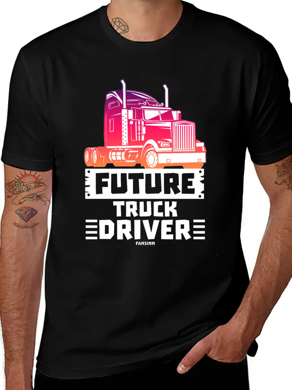 Future Truck Driver Stylish Everyday T-Shirt – Unisex Basic Cotton Tee