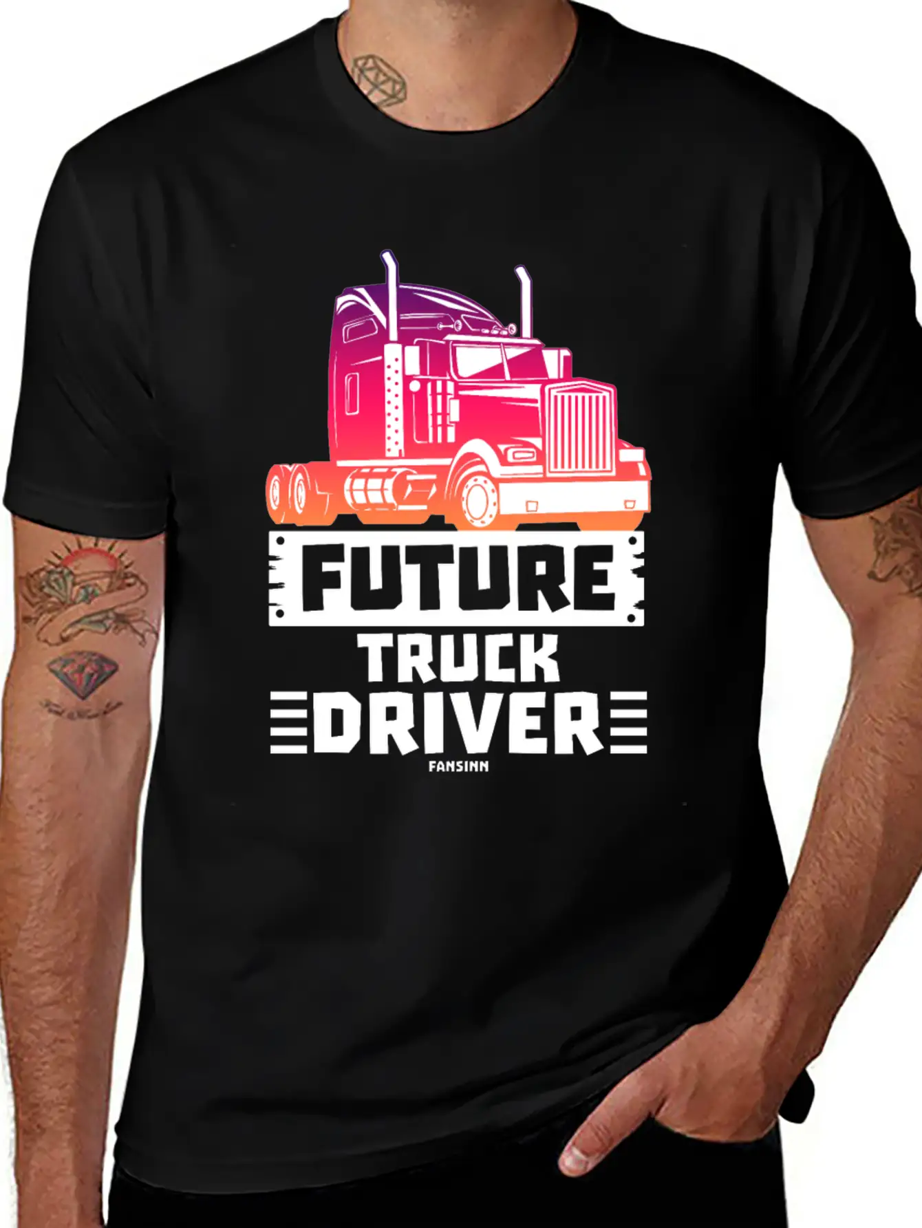 Future Truck Driver Stylish Everyday T-Shirt – Unisex Basic Cotton Tee