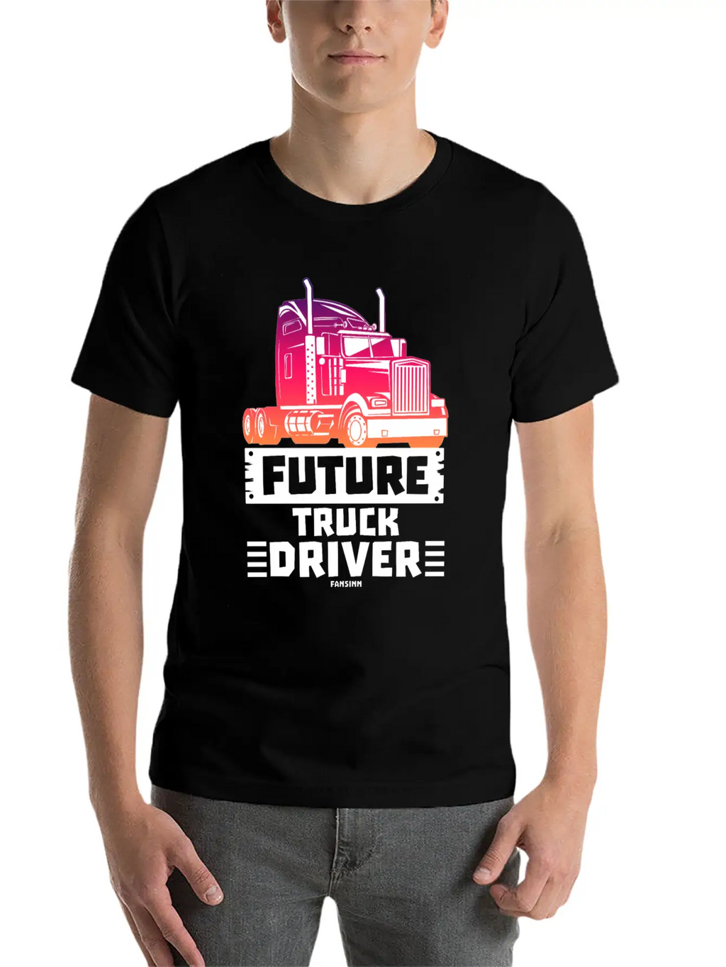 Future Truck Driver Stylish Everyday T-Shirt – Unisex Basic Cotton Tee