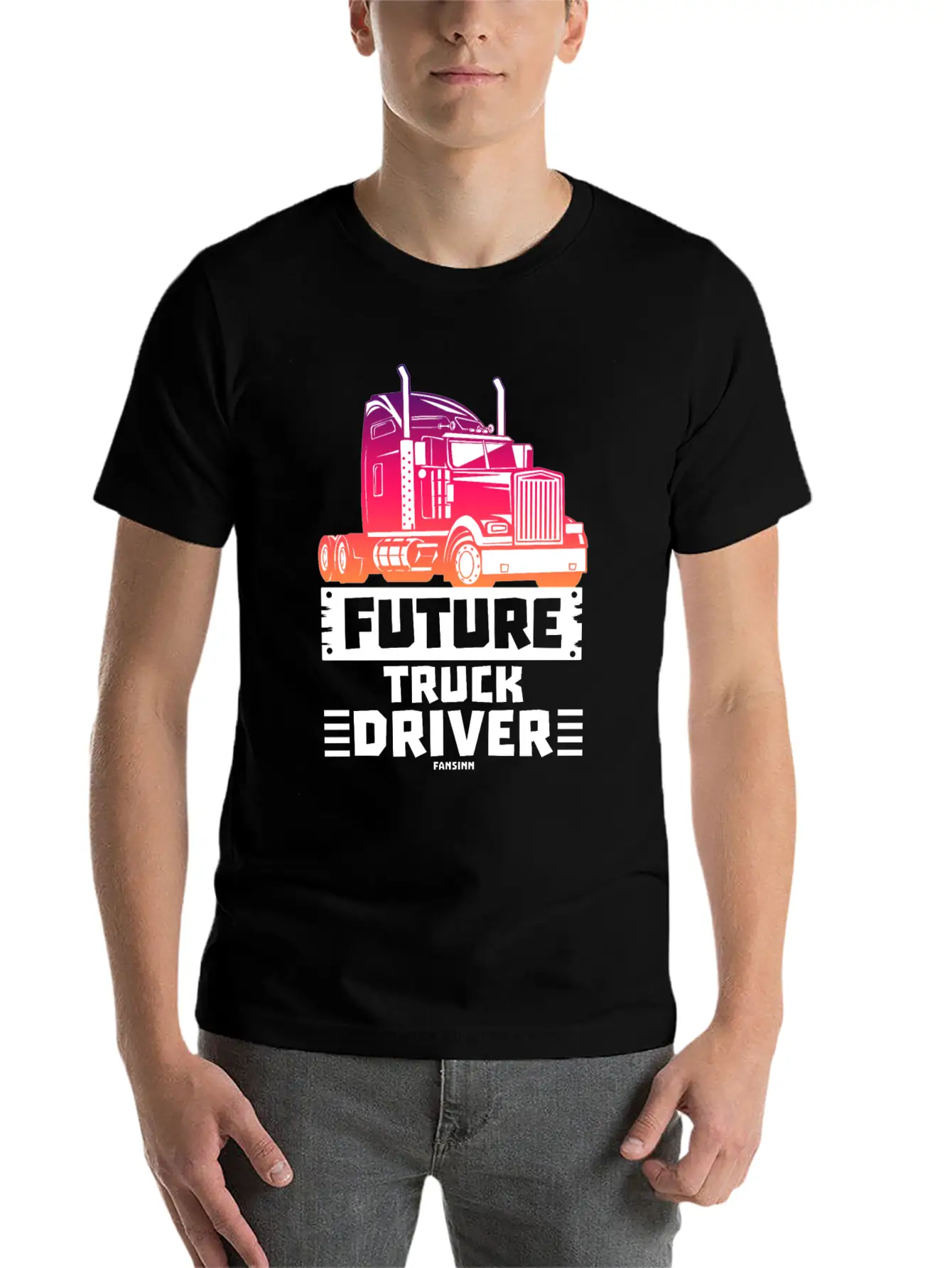 Future Truck Driver Stylish Everyday T-Shirt – Unisex Basic Cotton Tee