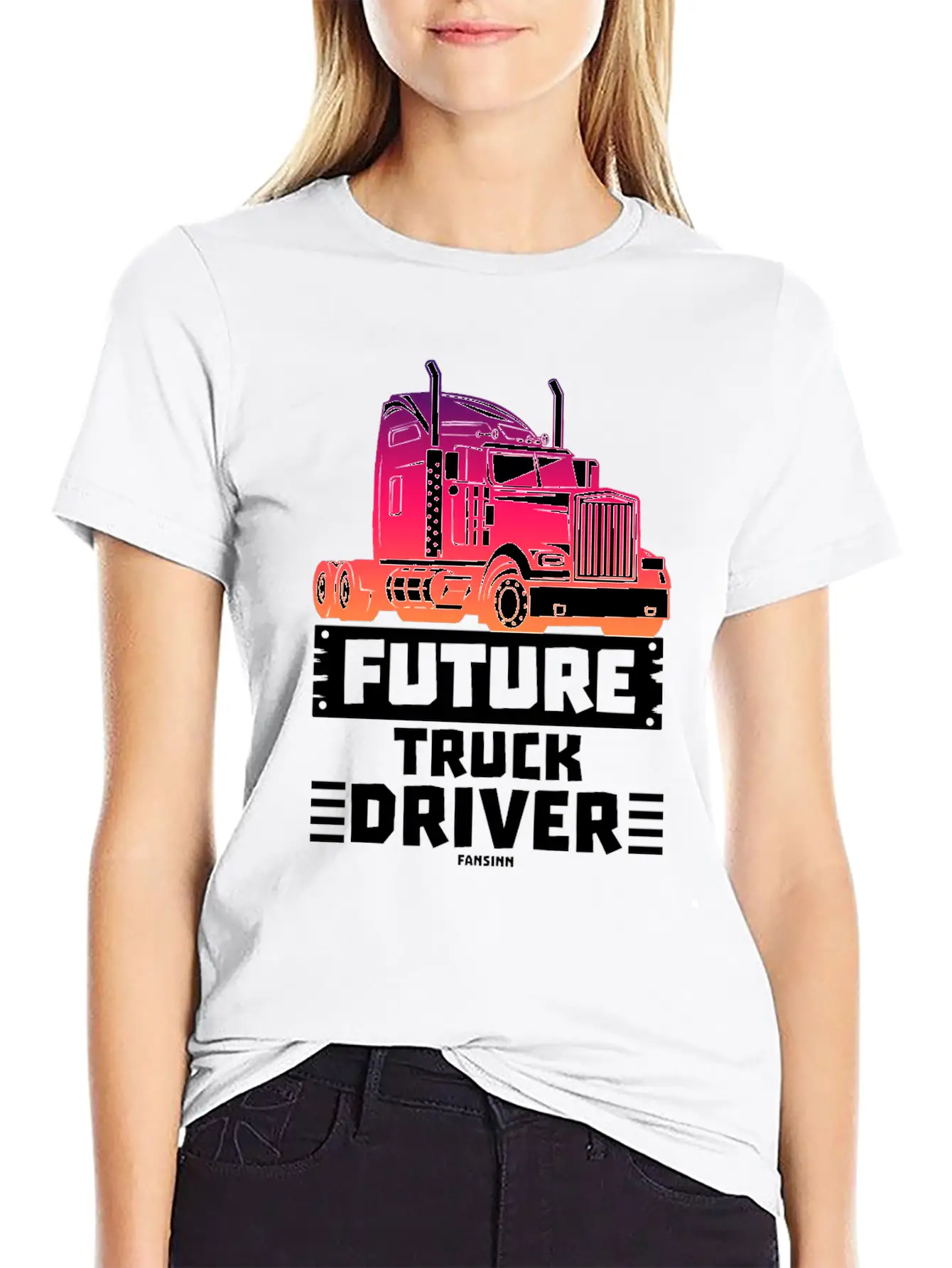 Future Truck Driver Stylish Everyday T-Shirt – Unisex Basic Cotton Tee