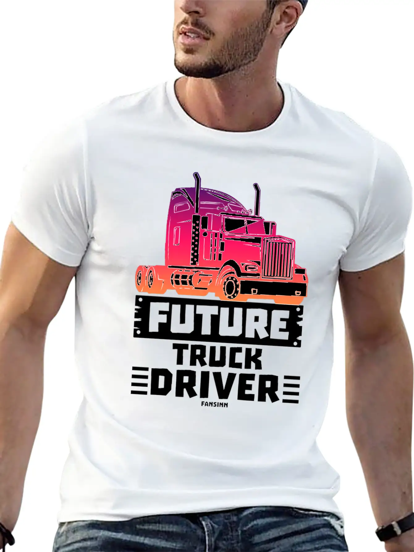Future Truck Driver Stylish Everyday T-Shirt – Unisex Basic Cotton Tee