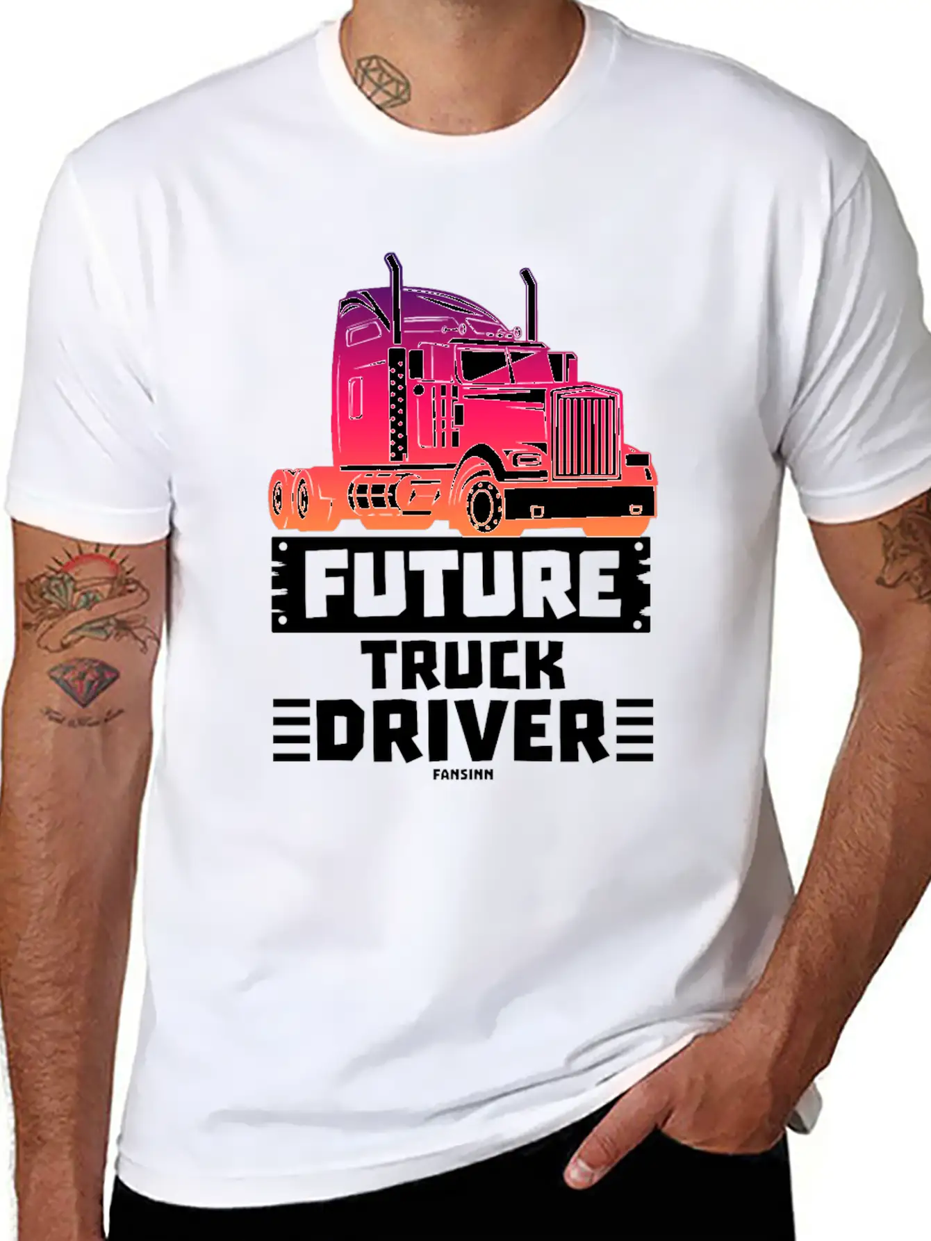 Future Truck Driver Stylish Everyday T-Shirt – Unisex Basic Cotton Tee